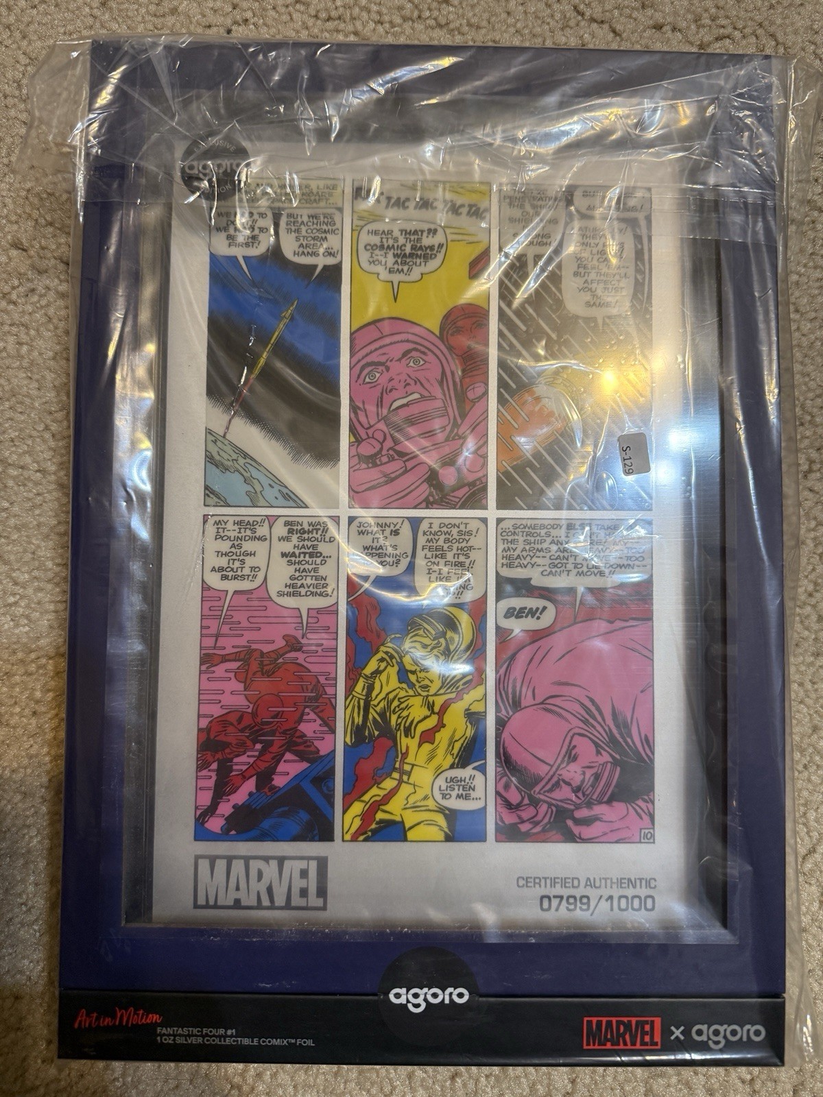2025 Agoro Comix Art In Motion Fantastic Four #1 Internal Page 1 oz Silver 2025 Agoro Comix Art In Motion Fantastic Four #1 Internal Page 1 oz Silver
