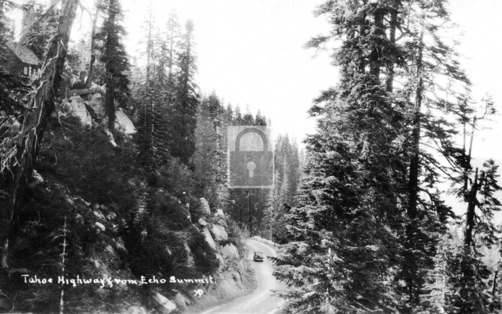 Tahoe Highway From Echo Summit California CA - Reprint