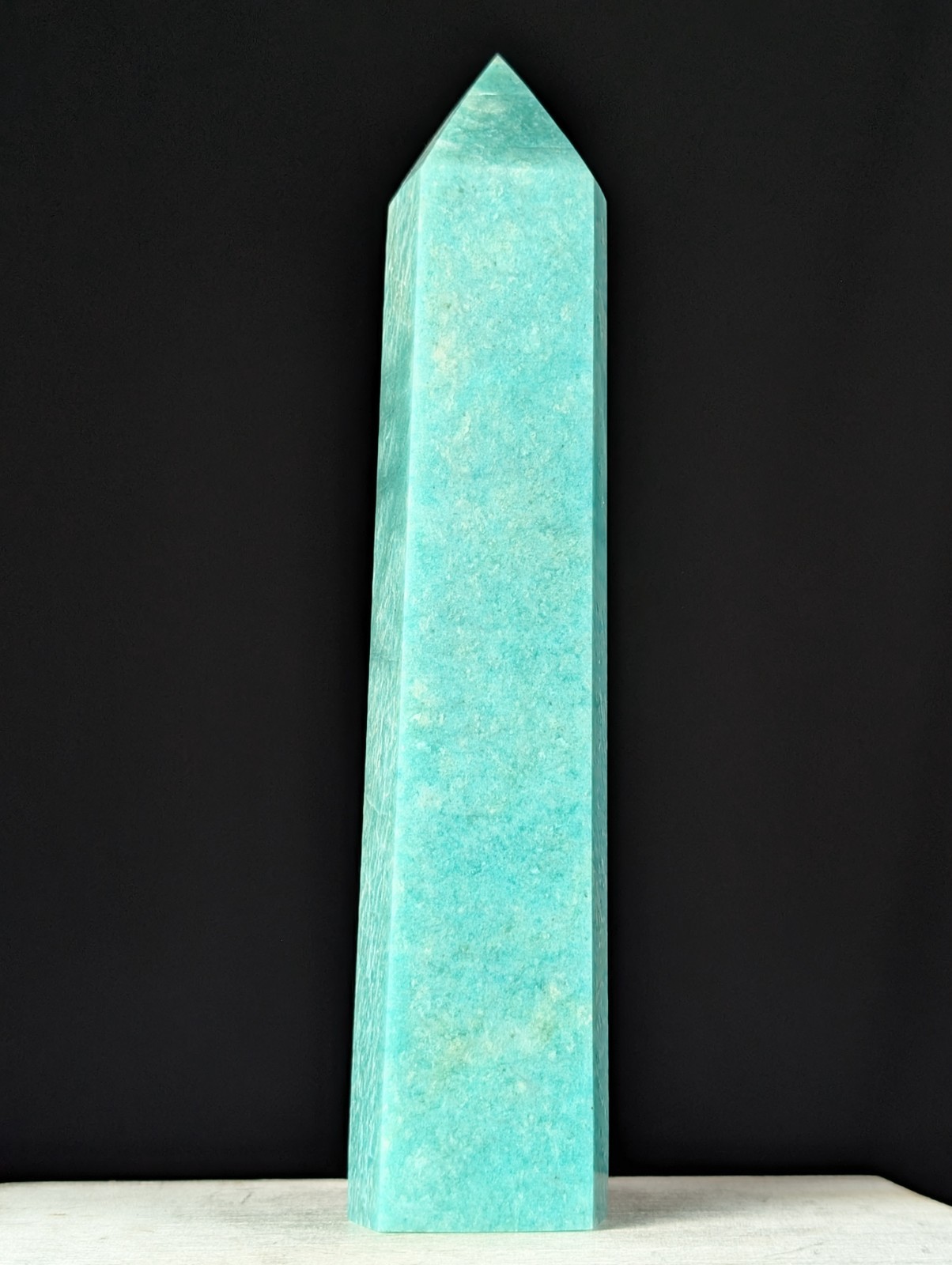 Amazonite Tower Crystal Gemstone Large Tall Chakra Reiki