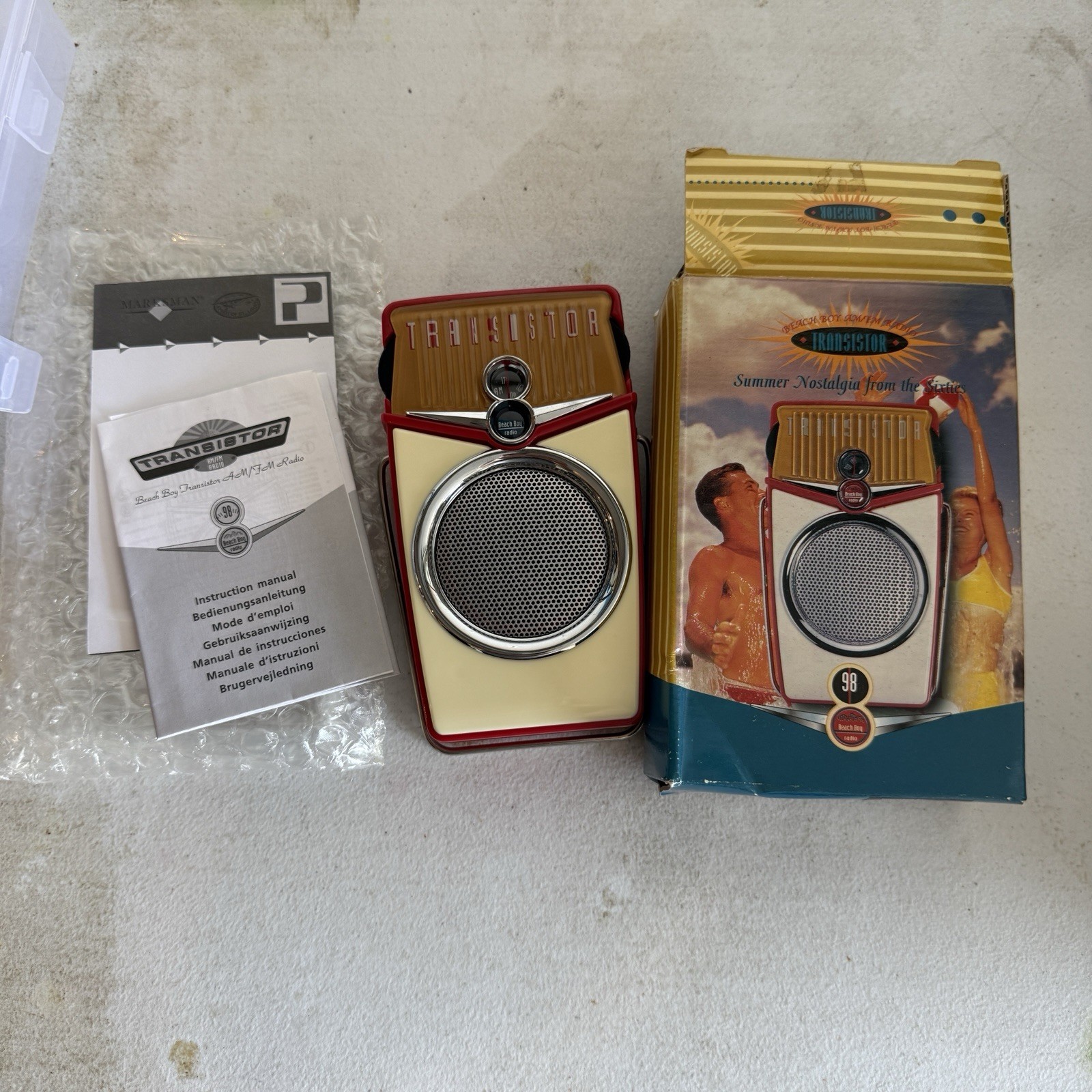 Vintage Radio Transistor BEACH BOY Grand Aerie Fraternal Order of Eagles