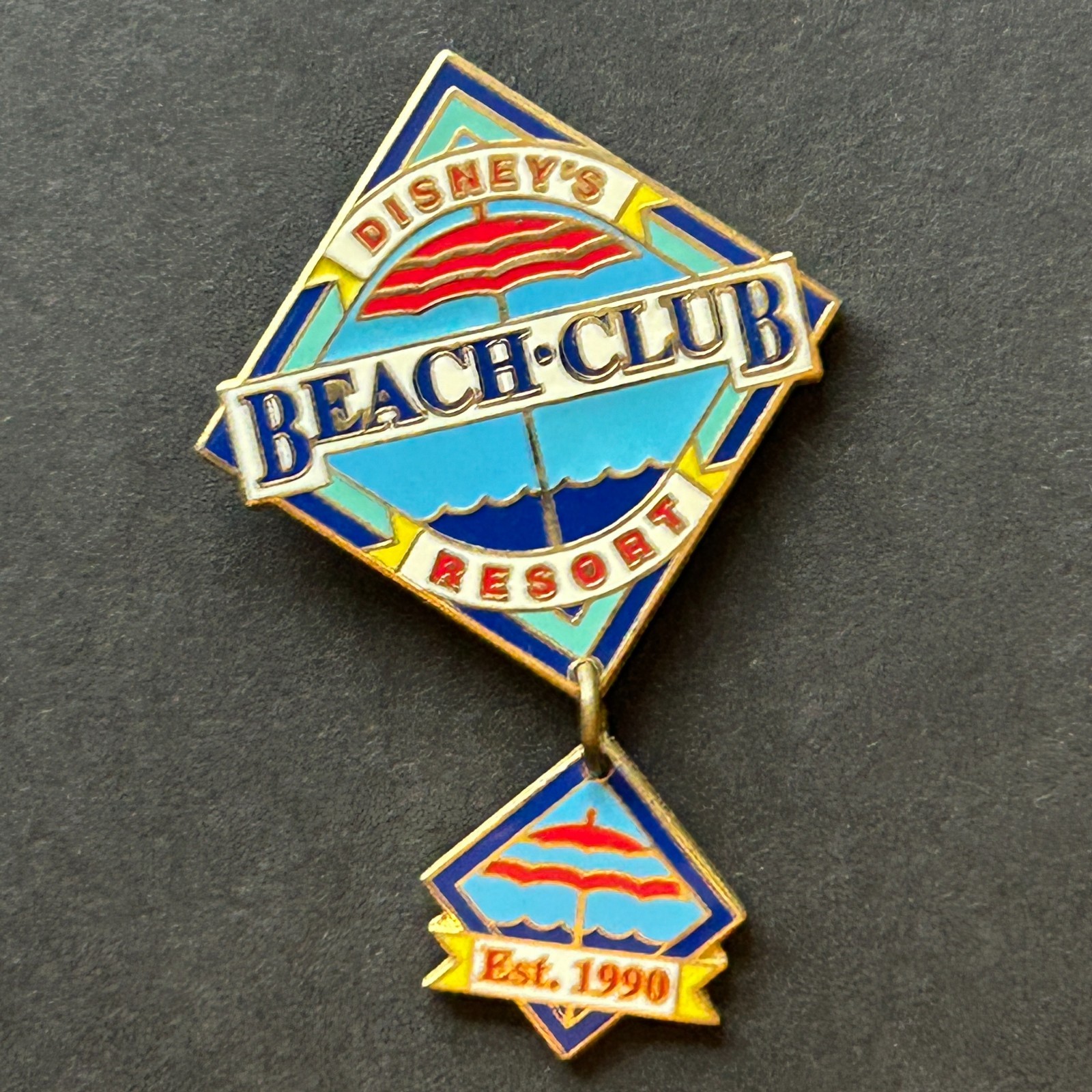 WDW - Disney\'s Beach Club Resort - Est. 1990 - Dangle Disney Pin 2545