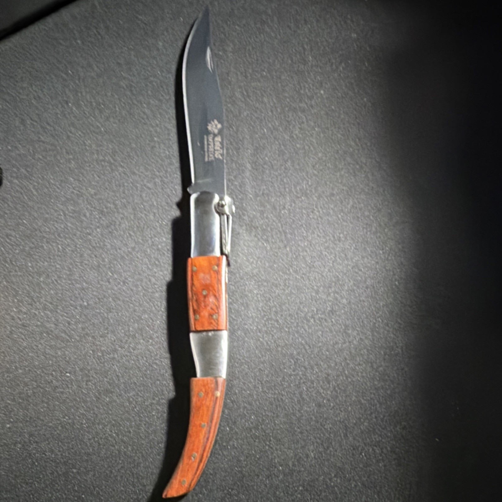 Laguiole Pocketknife Wood Handle Stainless Steel Clip Point Manual Opening
