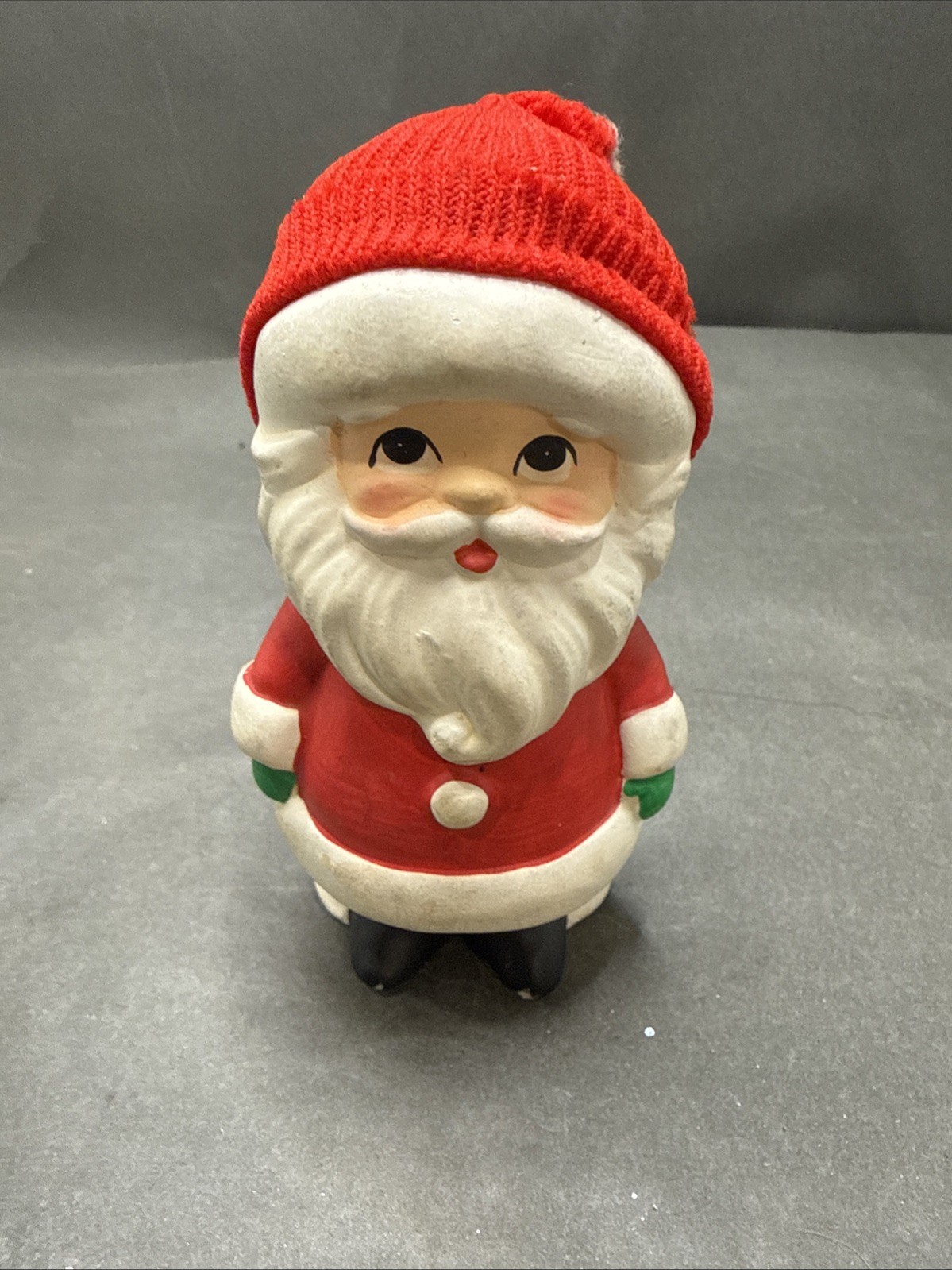 Vintage My Korea Mr Santa Claus Chalkware Figurine