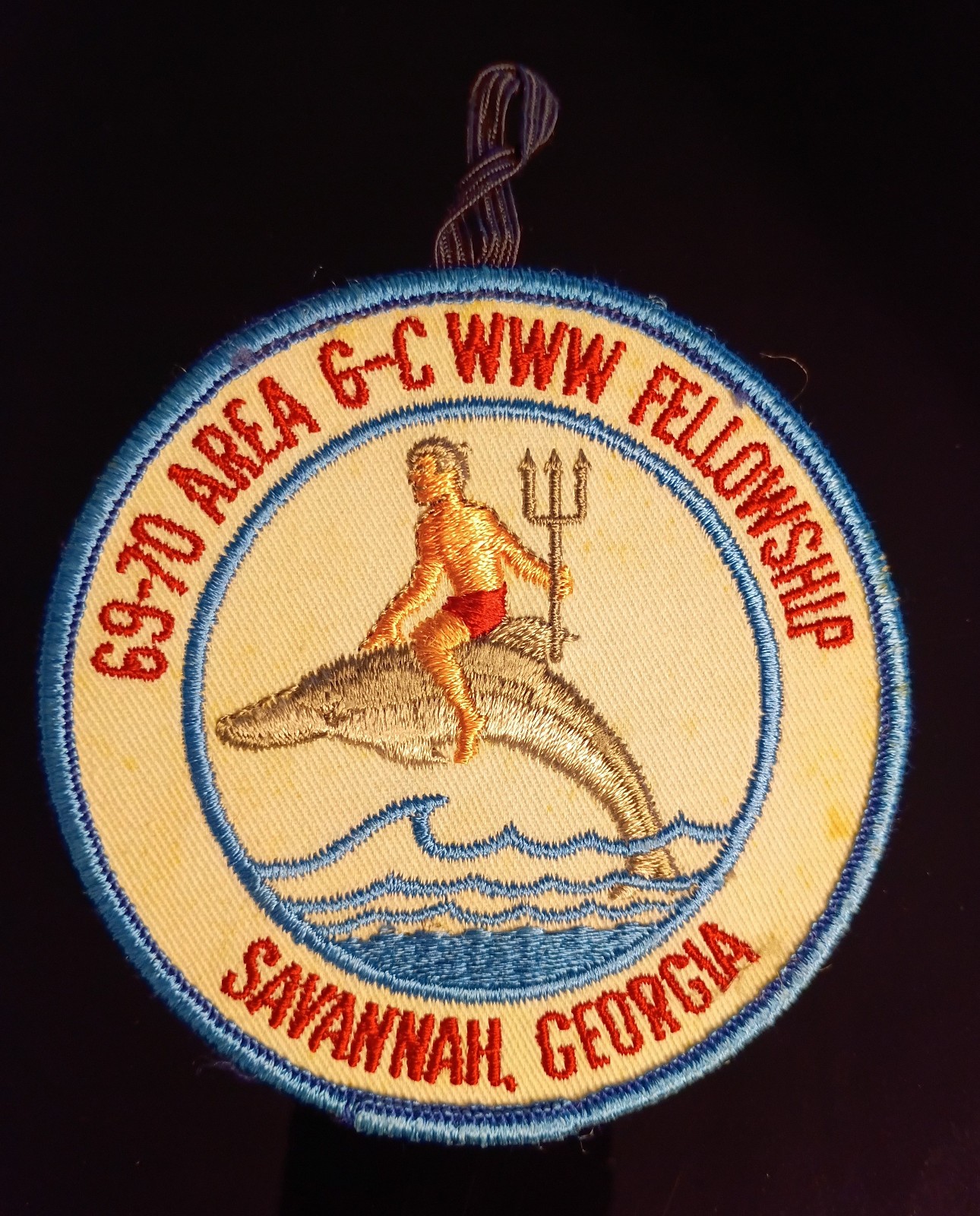 Boy Scouts 1969 1970 Area 6-C Fellowship Patch - Savannah GA OA Area 6C Conclave