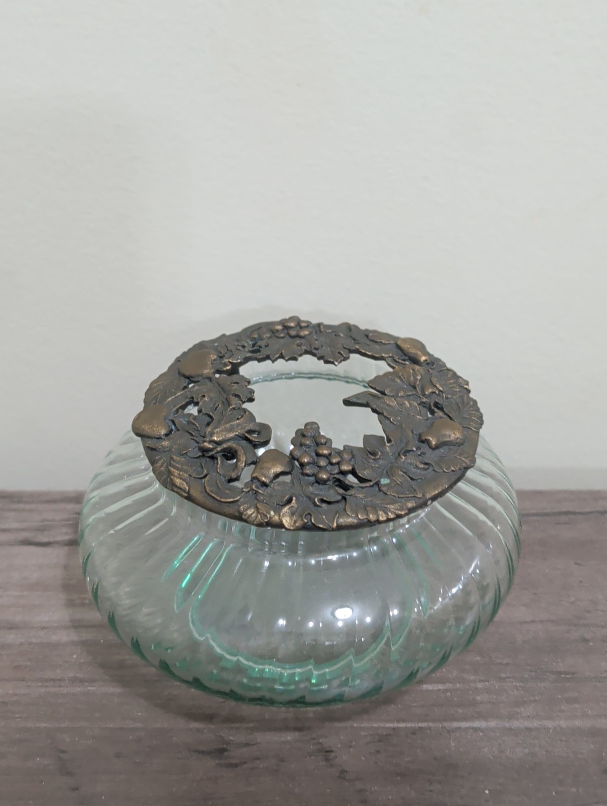 Vintage Rawcliffe Pewter 1995 Round Trinket or Potpourri Jar PC 2930