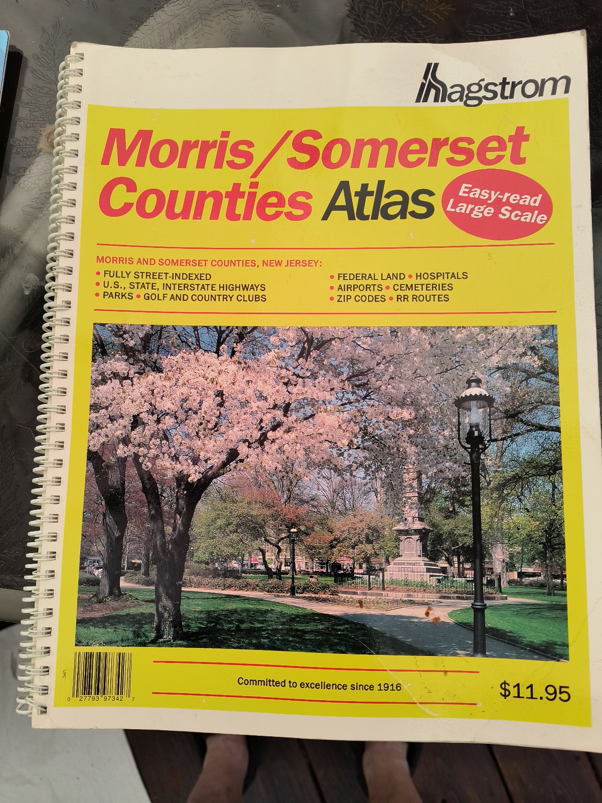 Vintage Street Atlas Hagstrom Road Map Morris Somerset County New Jersey NJ 1993