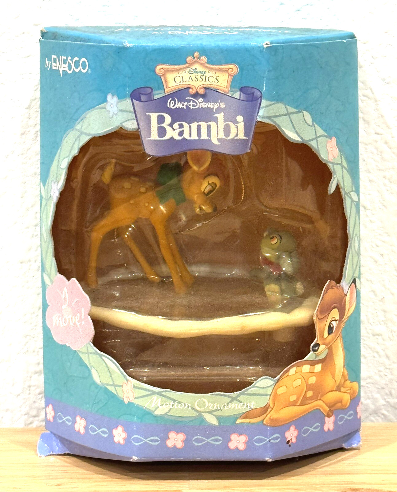 VTG 1990s New Open Box Disney BAMBI & THUMPER Enesco Motion Christmas Ornament VTG 1990s New Open Box Disney BAMBI & THUMPER Enesco Motion Christmas Ornament