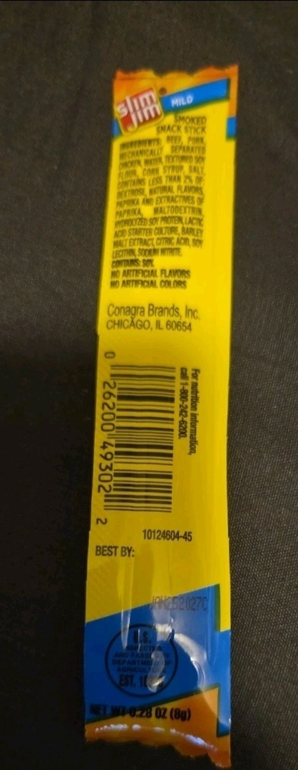 Rare Factory Error Slim Jim – Empty Unopened Wrapper (One of a Kind Collectible)