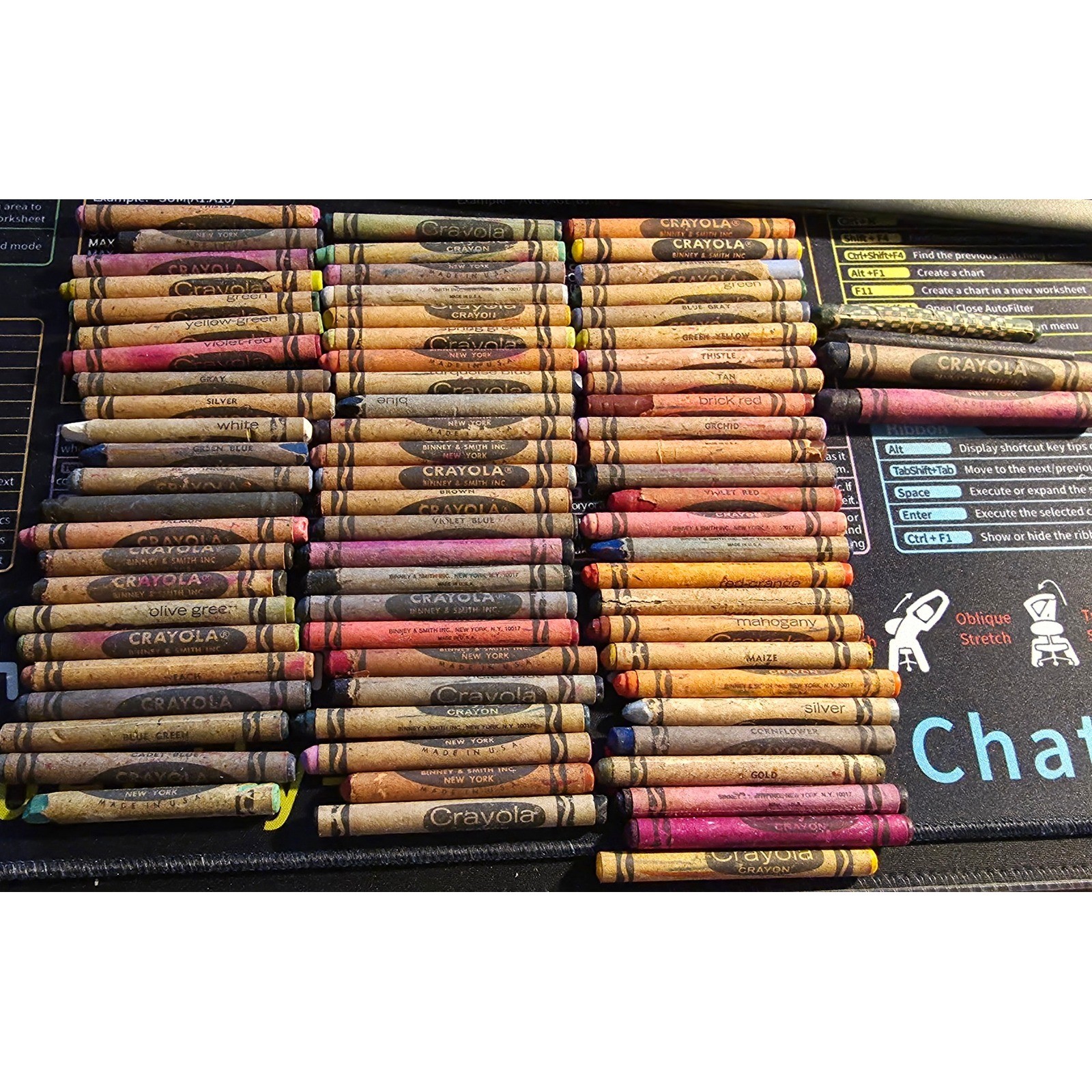 Vintage Crayola Crayon Lot Binney & Smith Rare Retired Colors Thistle Maize 60pc Vintage Crayola Crayon Lot Binney & Smith Rare Retired Colors Thistle Maize 60pc