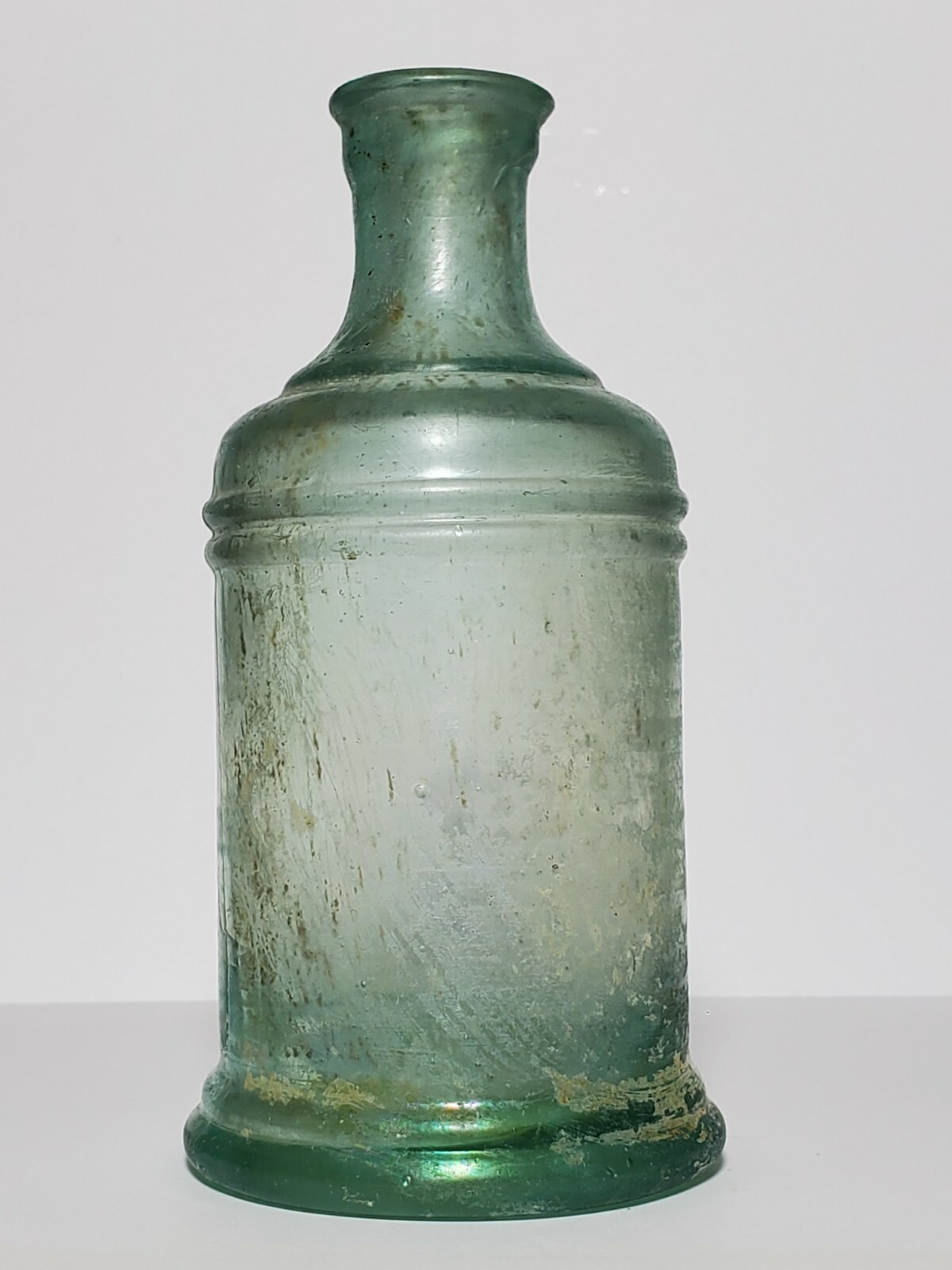 Antique Inkwell from the 1800s «1/8 kg». Large inkwell 4.3 inches