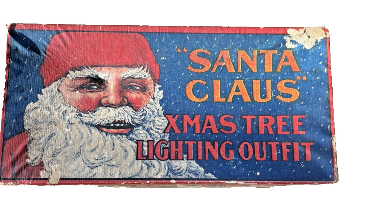 BOX ONLY for Vintage Xmas Tree Lighting Outfit Noma Santa Claus Christmas BOX ONLY for Vintage Xmas Tree Lighting Outfit Noma Santa Claus Christmas