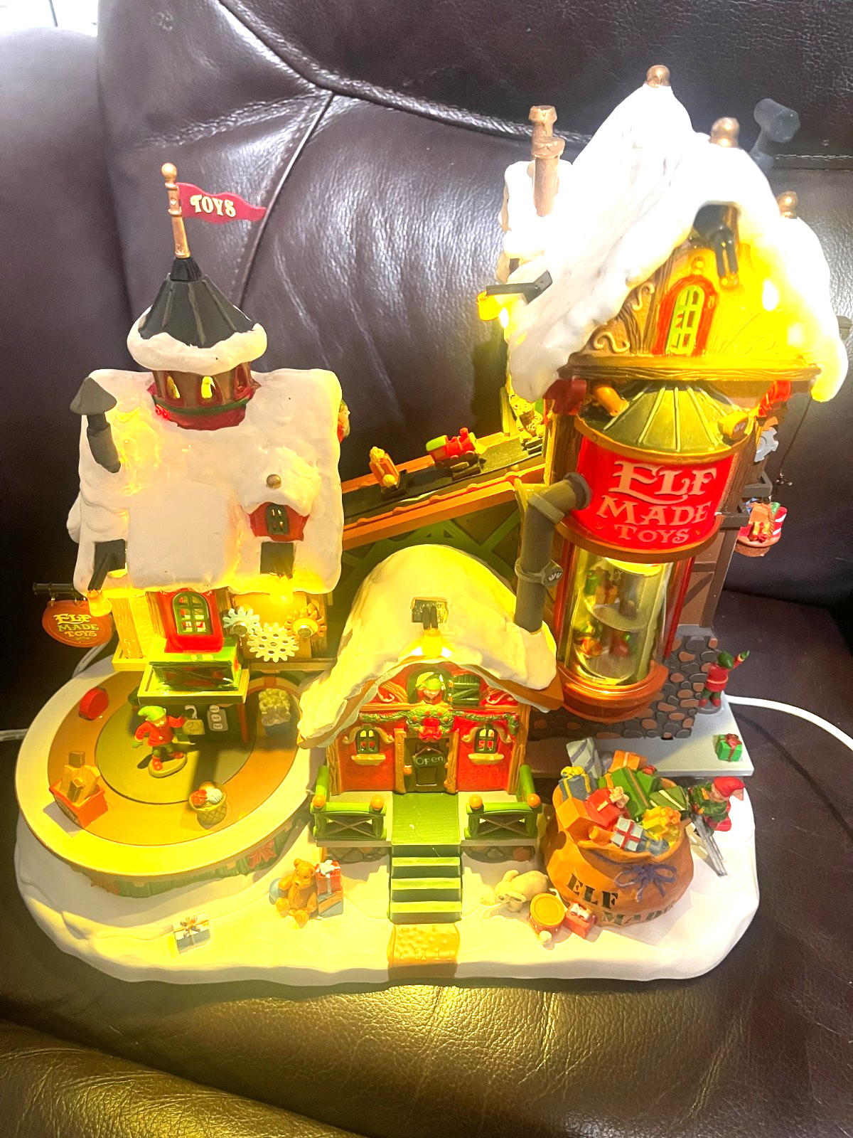 LEMAX  ELF MADE TOY FACTORY  75190   WITH BOX   IT WORKS