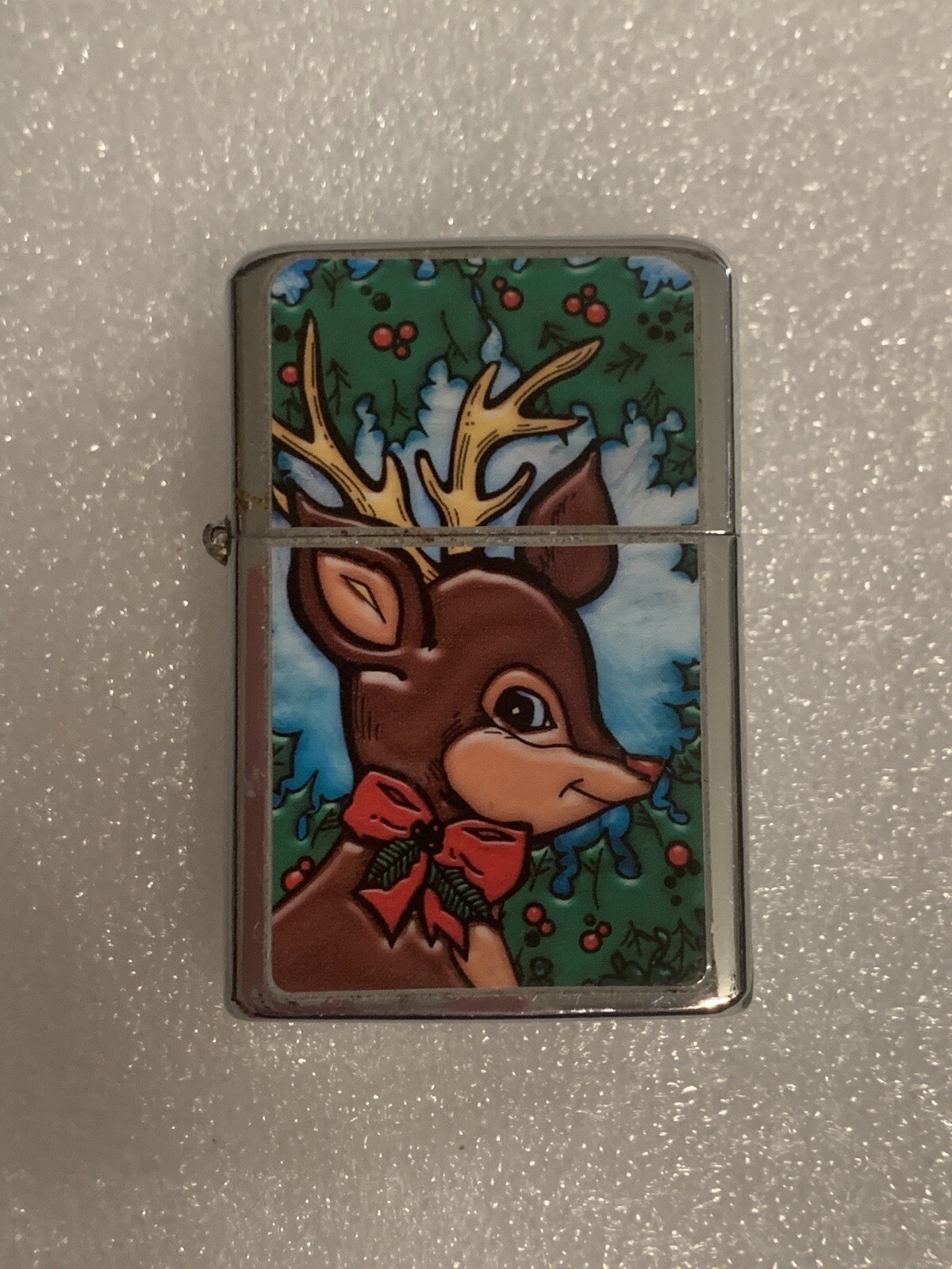 Vintage Victor Lighter Christmas Themed Reindeer Design