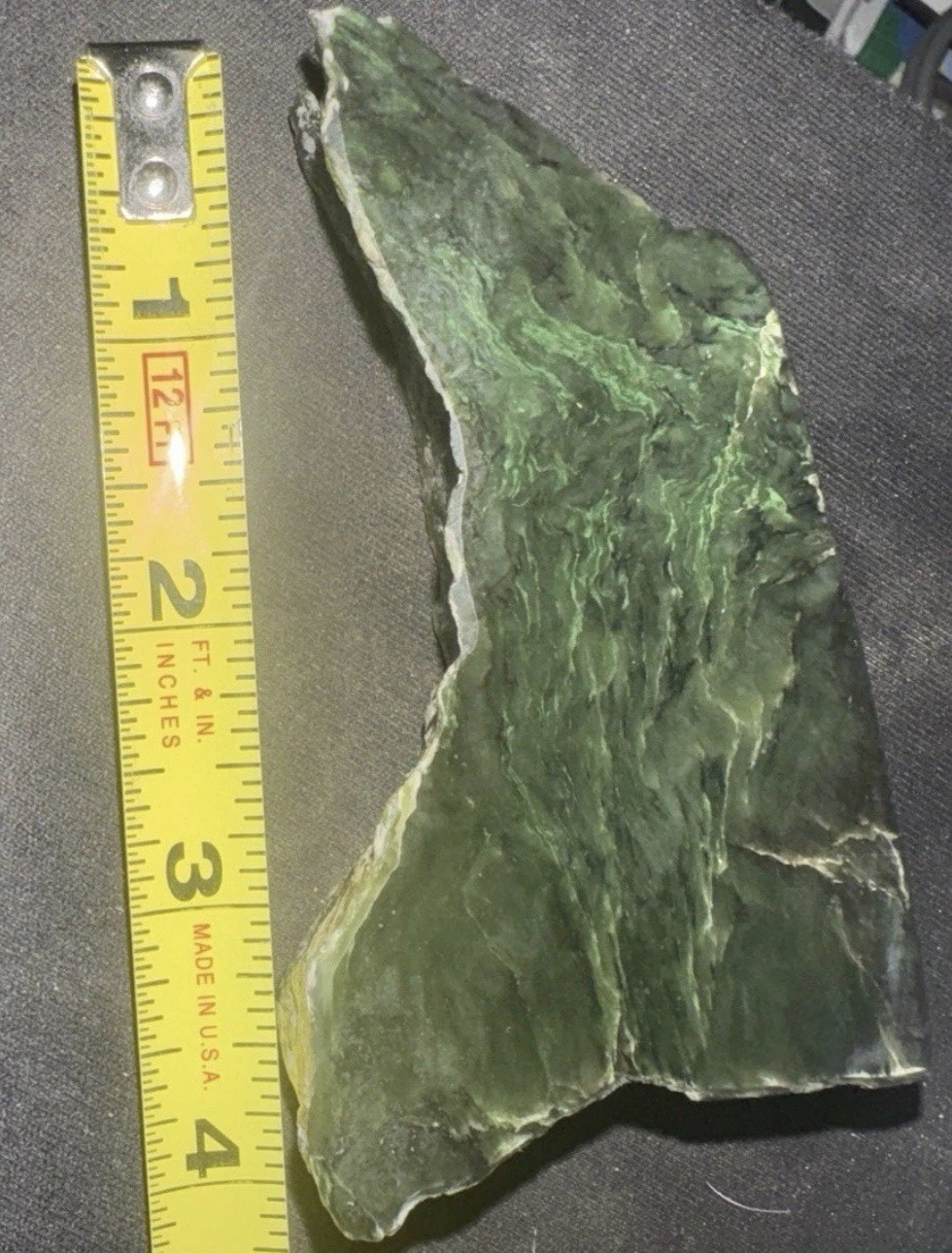 Superior-Quality 7.9 Oz Canadian Nephrite Jade. Bought From High-End Estate Sale