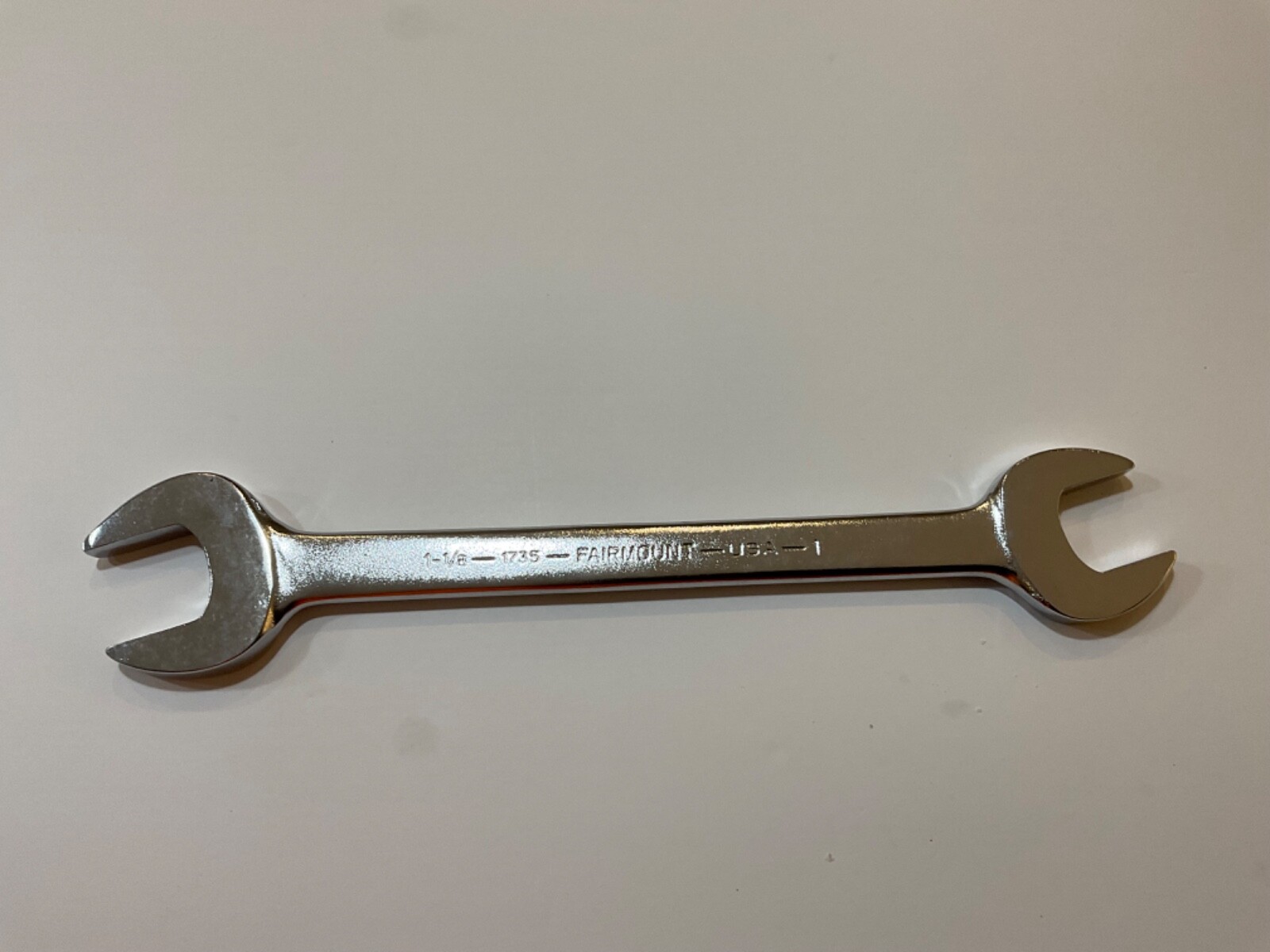 Vintage Fairmount tool double open end engineer wrench made in USA
