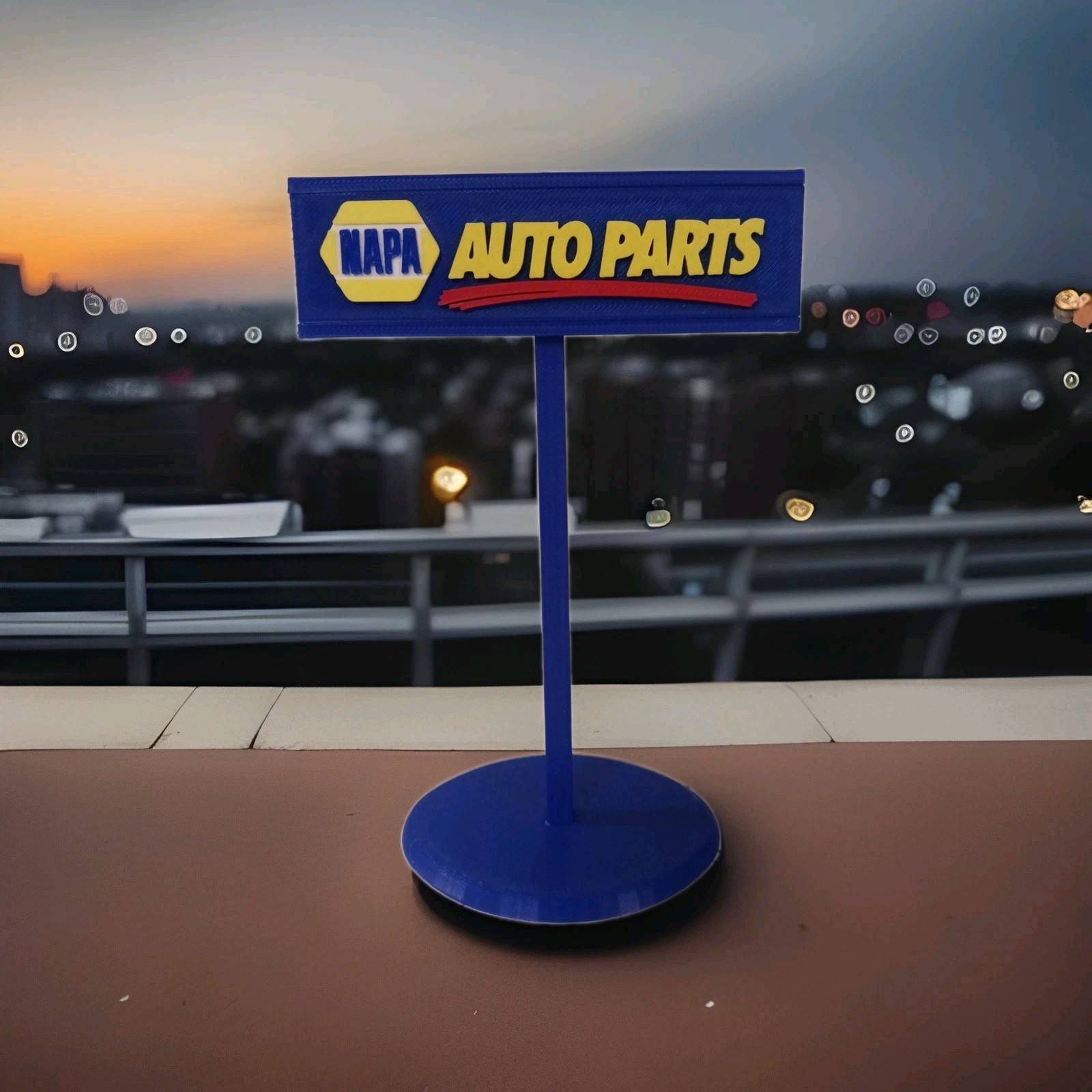 NAPA Auto Care Center Inspired Miniature  Diorama Sign Garage Display 6