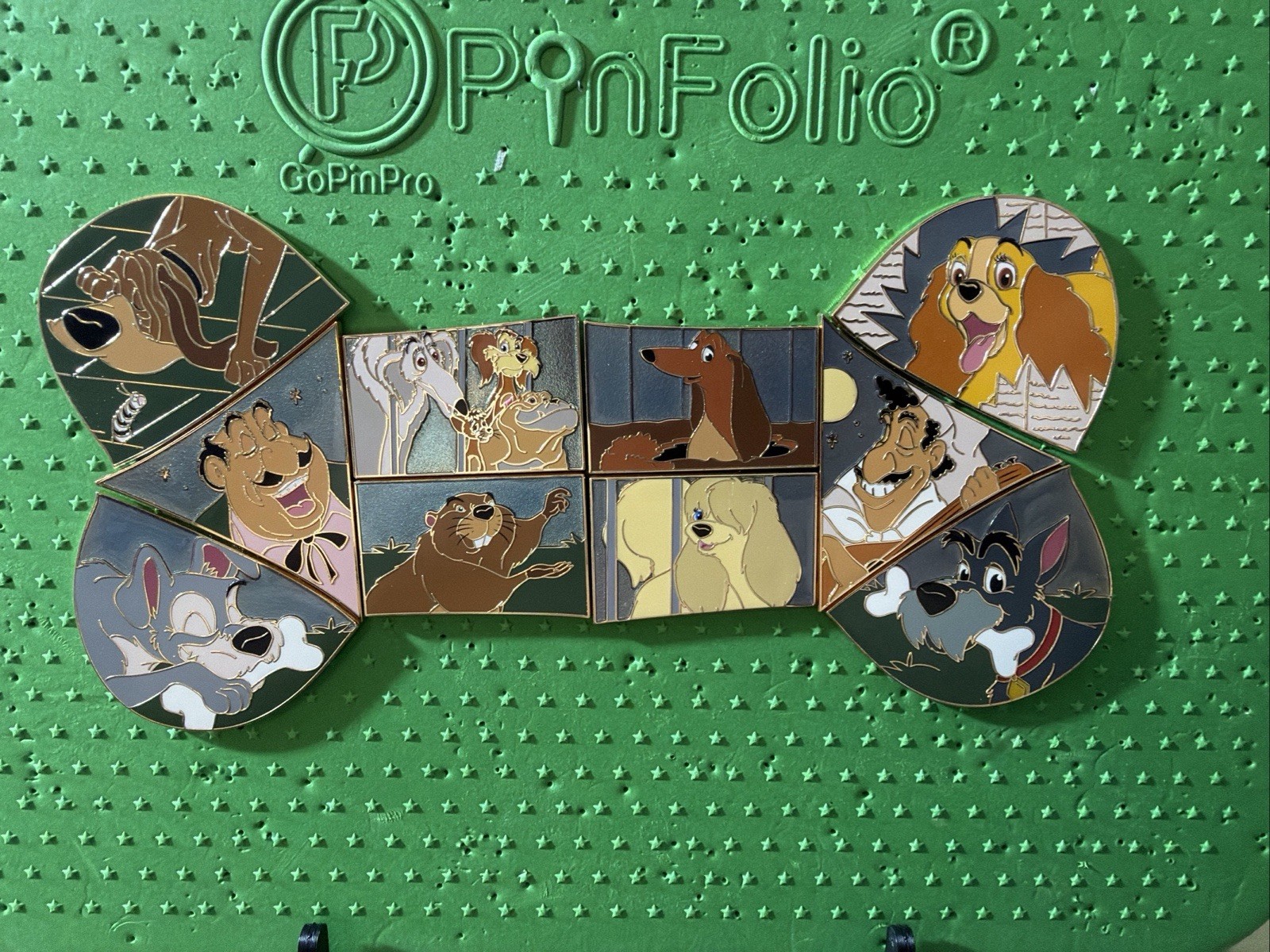 2025 Disney Lady & Tramp 70th Anniversary Mystery Box Bone - COMPLETE 10 PIN SET