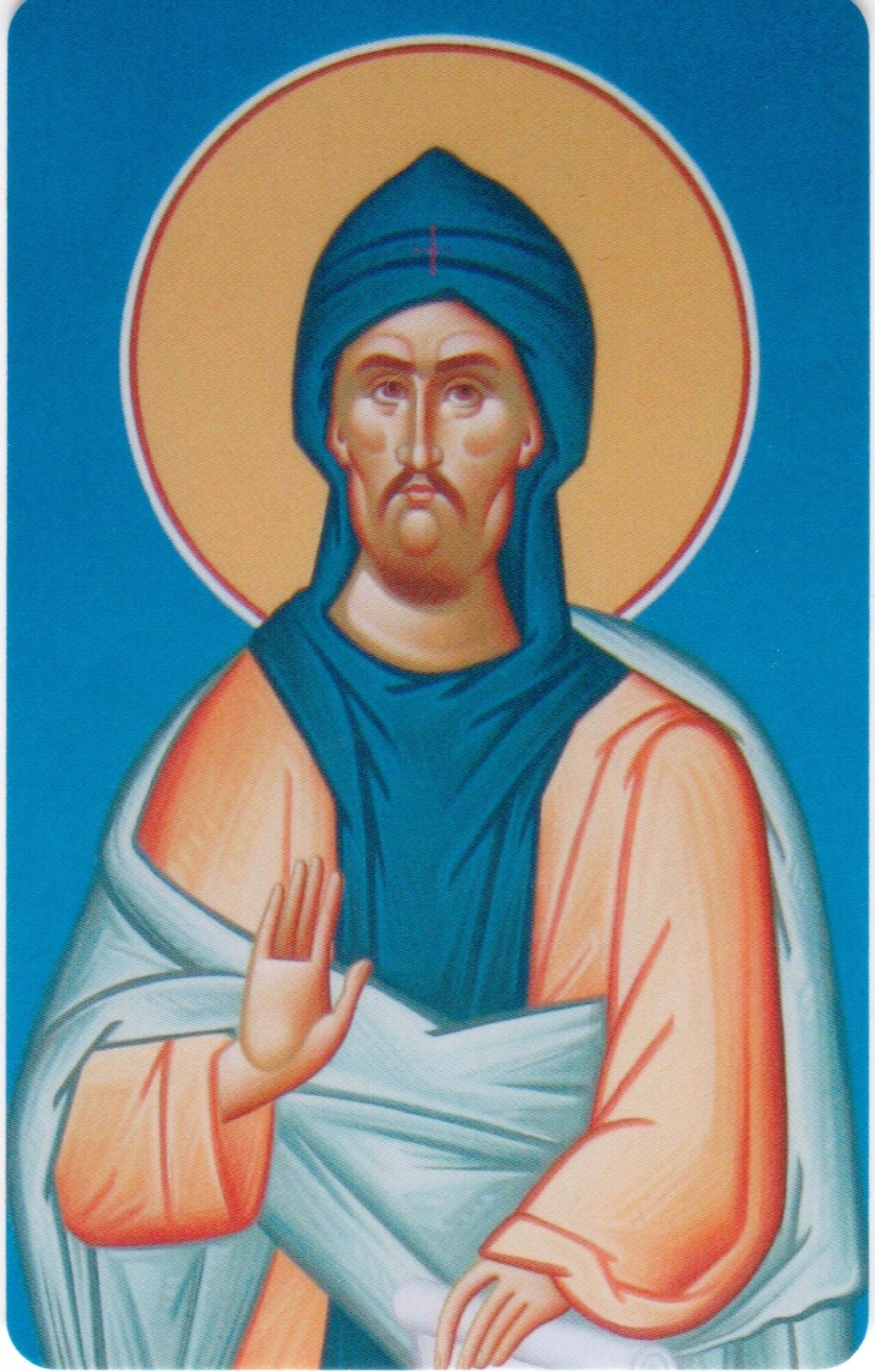 Orthodox Icon Prayer Card -St Ephraim (Prayer)(2.2\