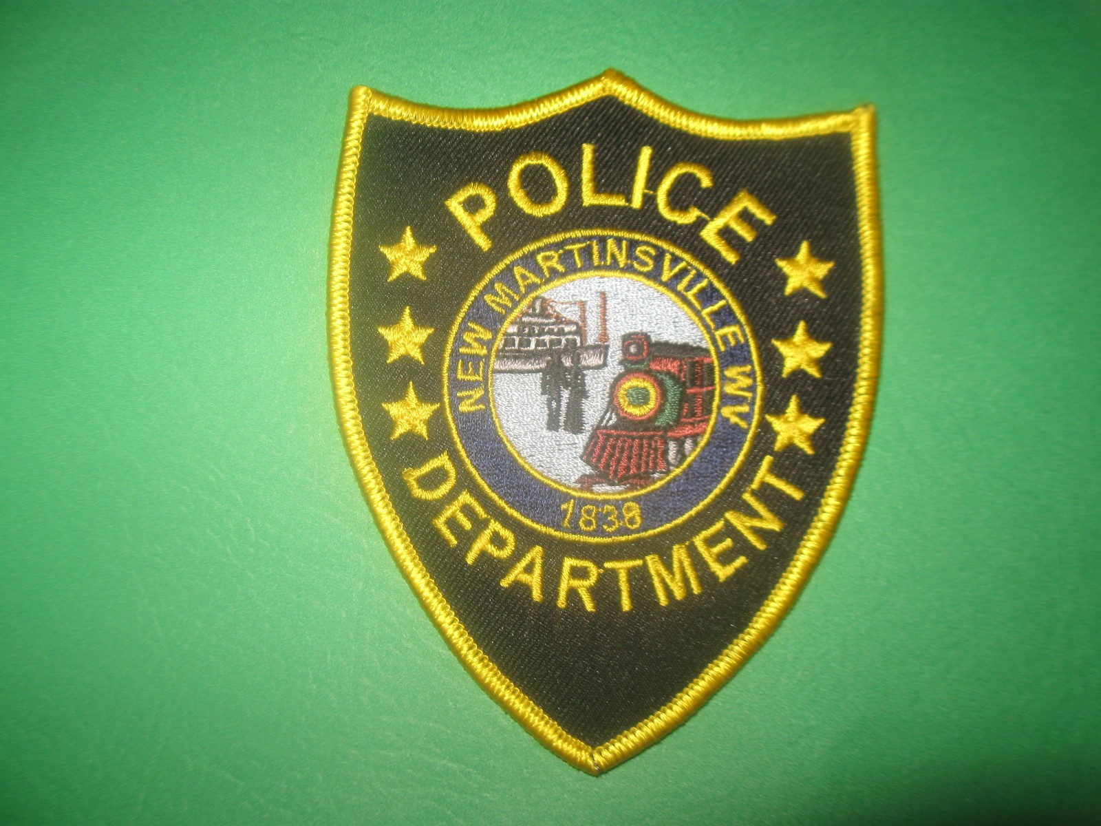 NEW MARTINSVILLE WEST VIRGINIA POLICE PATCH (WITH TRAIN)