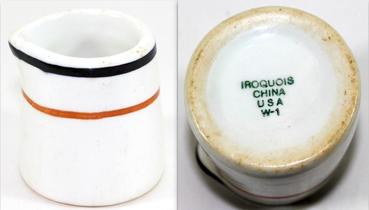Mid-Century Iroquois China Individual Creamer ~ Classic Diner Restaurant Ware