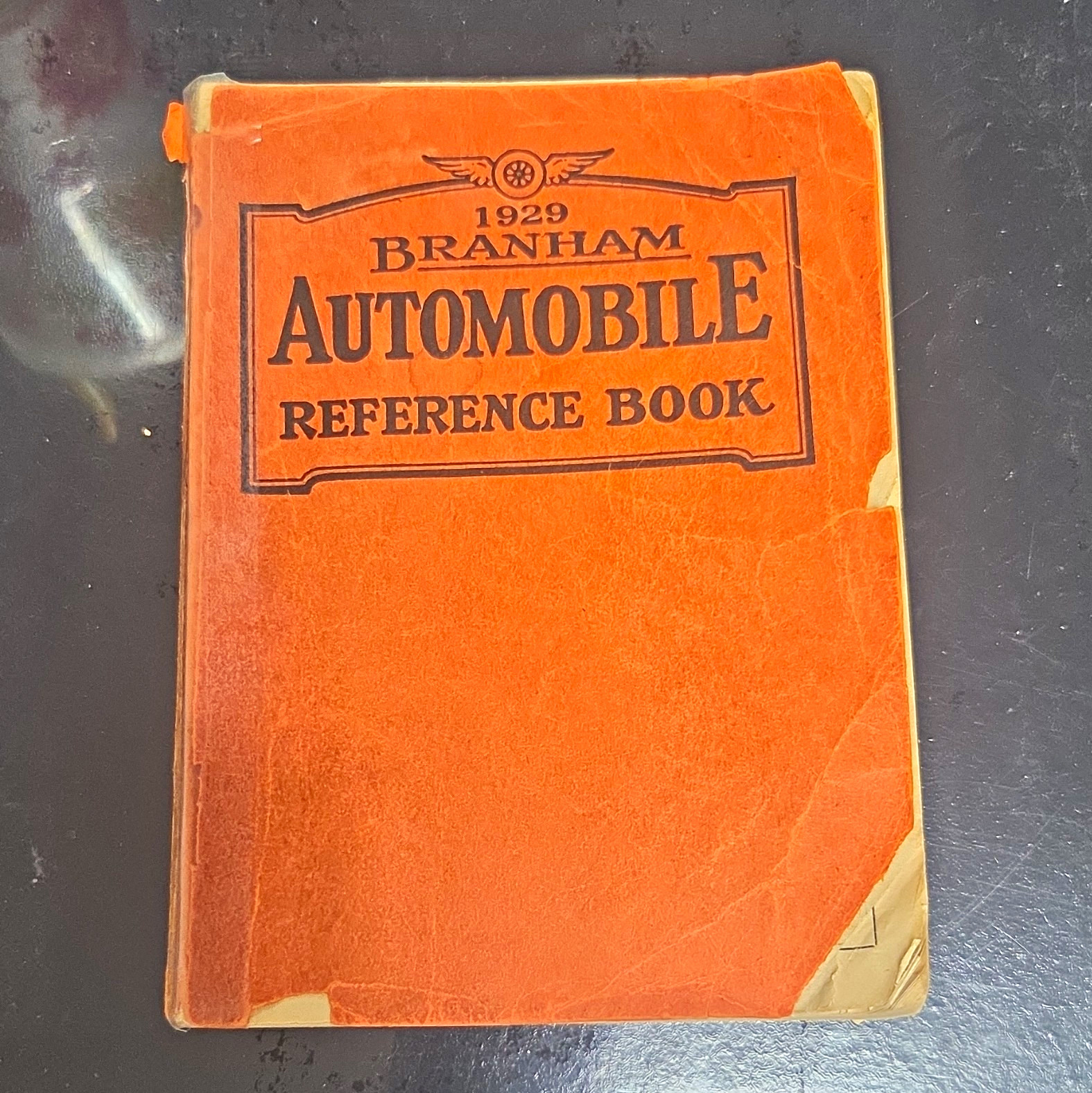 1929 Branham Automobile Reference Book - Orange Cover Edition 1929 Branham Automobile Reference Book - Orange Cover Edition