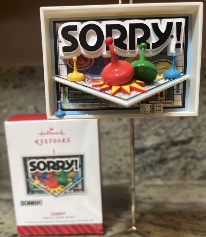 2014 Hallmark Keepsake Hasbro 1st In Series-Sorry Family Game Night Ornament 2014 Hallmark Keepsake Hasbro 1st In Series-Sorry Family Game Night Ornament