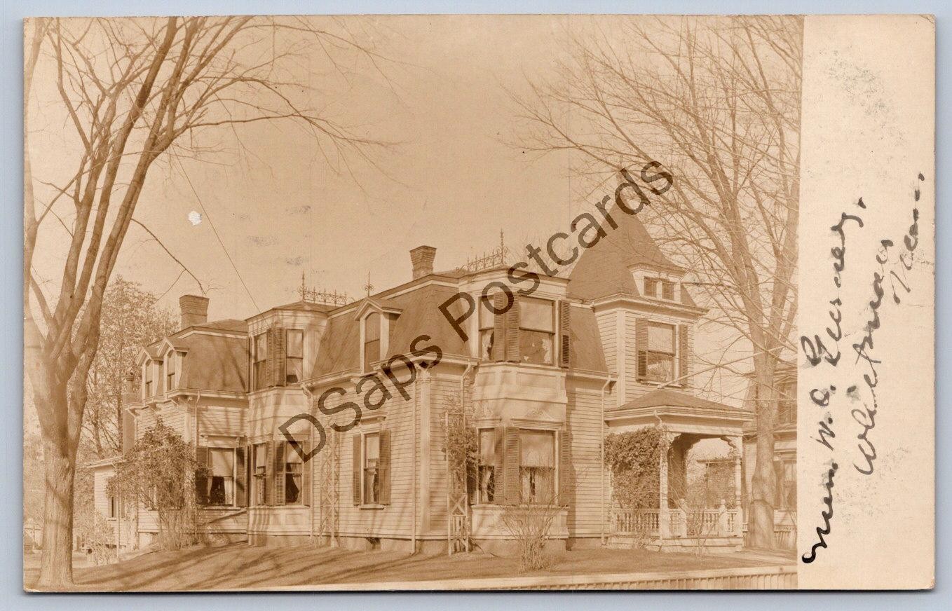 K67/ East Whitman Massachusetts RPPC Postcard c1910 Residence Home 416
