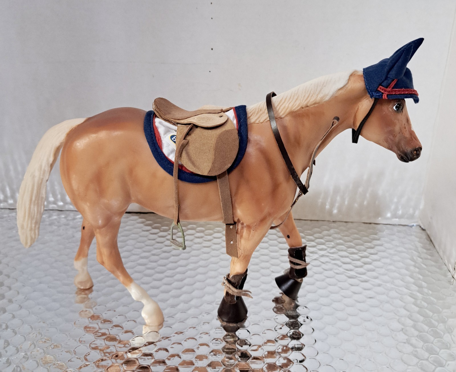 Brown Breyer Horse With Accessories