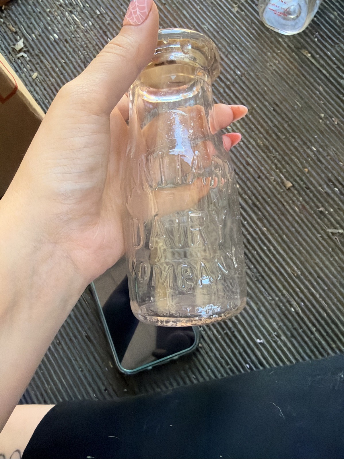 Half Pint Sanitary Dairy Company Milk Bottle 