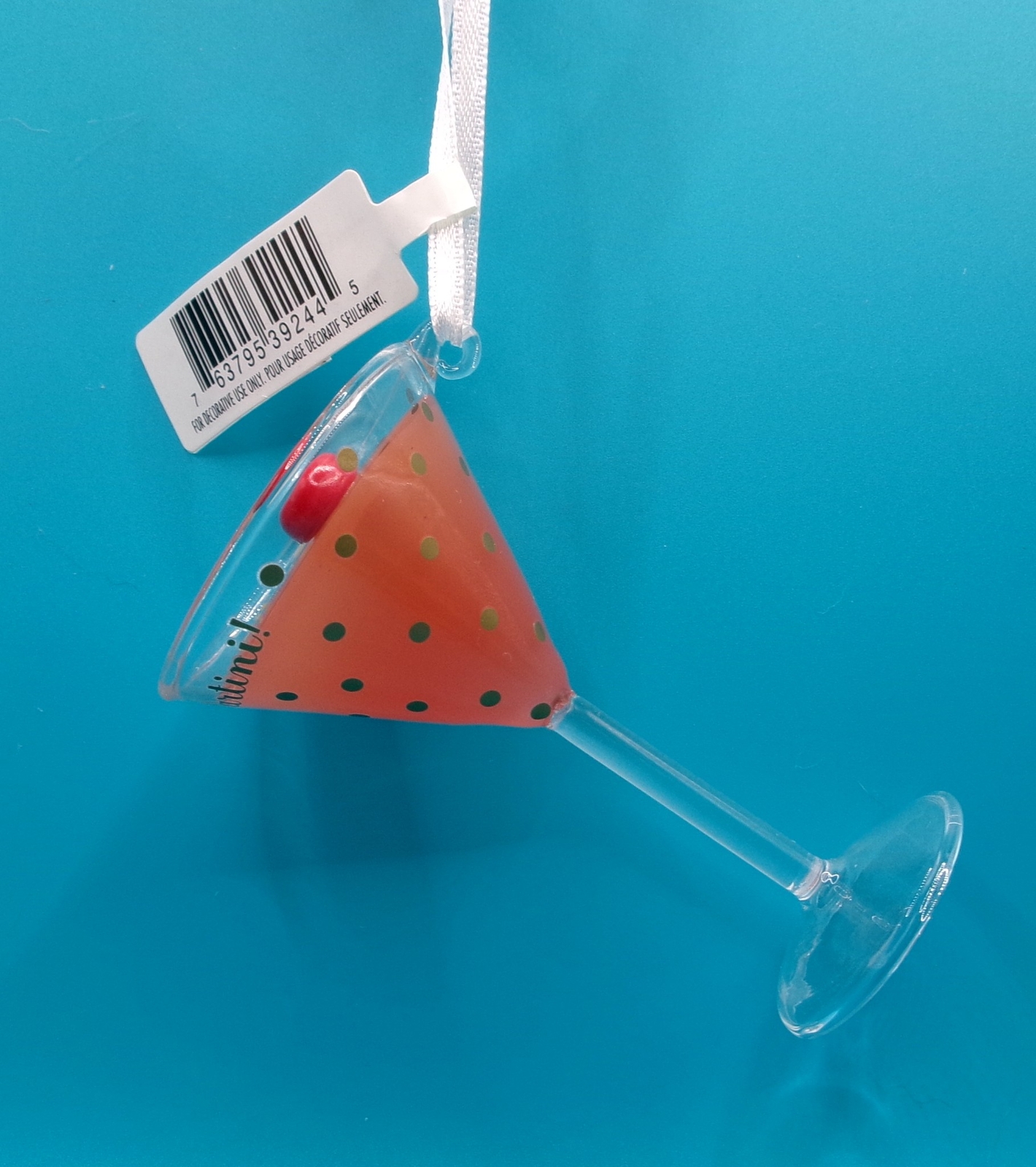 GIFT FOR THE MARTINI LOVER TIME TO PARTINI HALLMARK CHRISTMAS ORNAMENT NEW