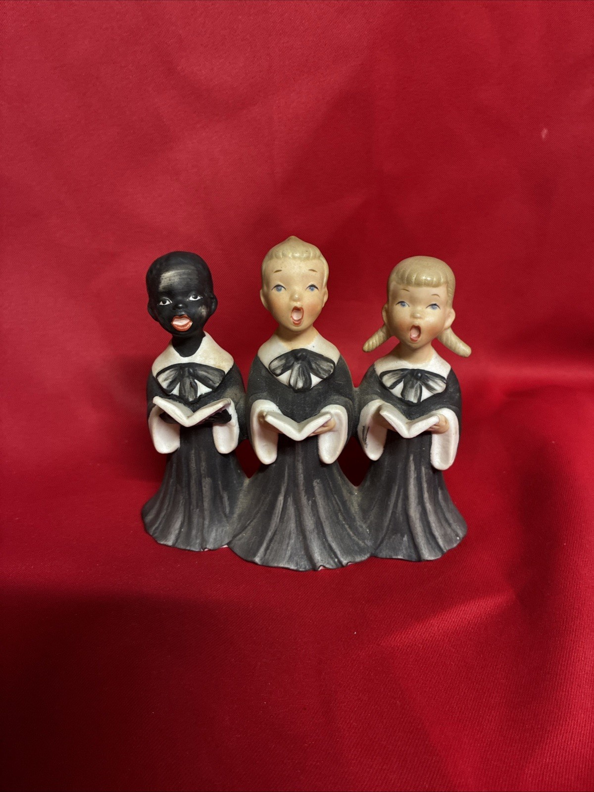 VTG Napco Choir Children S418 African American Boy Blonde Boy & Girl RARE