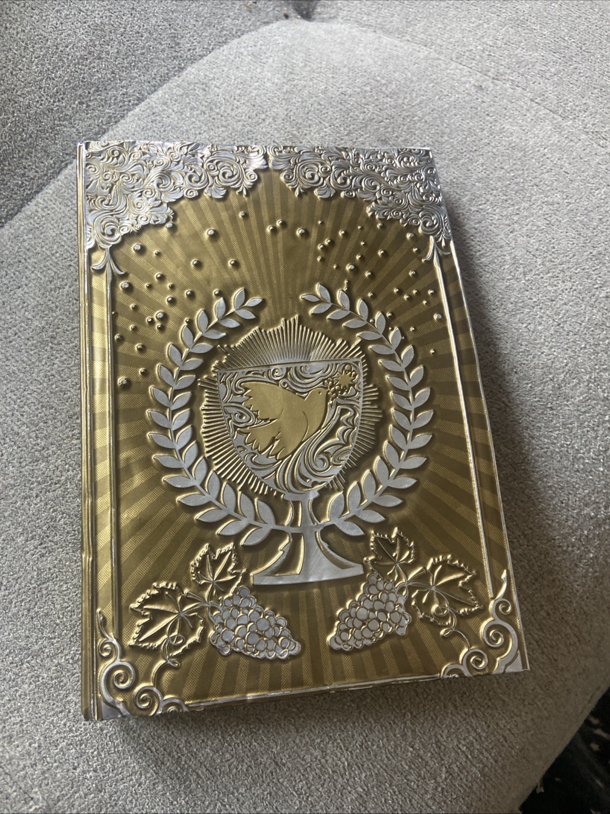 Catholic Mexico Spanish Bible Gold Metallic Cover