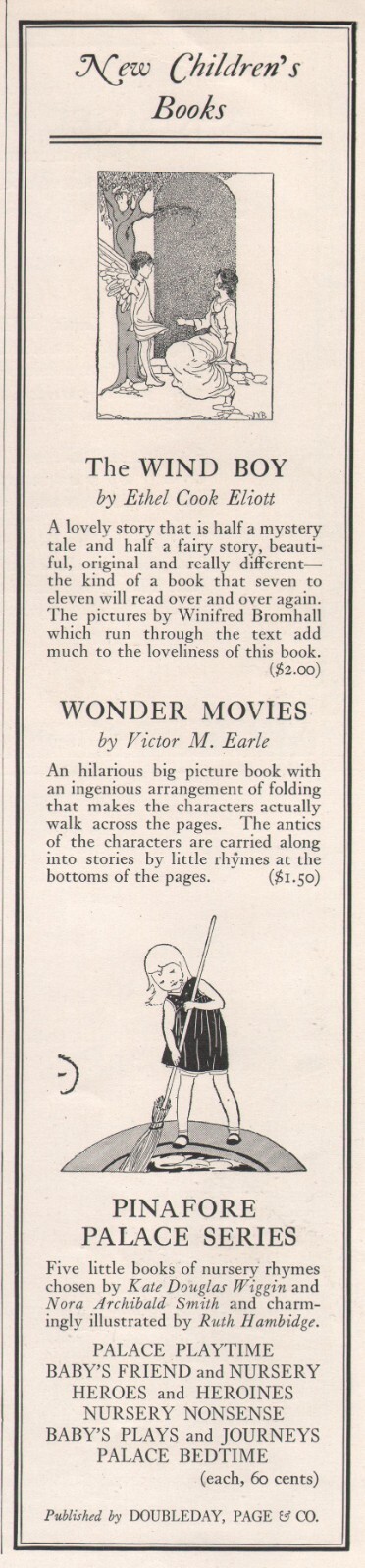 1924 Vintage DOUBLEDAY PAGE & CO Publishing New Children's Books Promo Print Ad 1924 Vintage DOUBLEDAY PAGE & CO Publishing New Children's Books Promo Print Ad