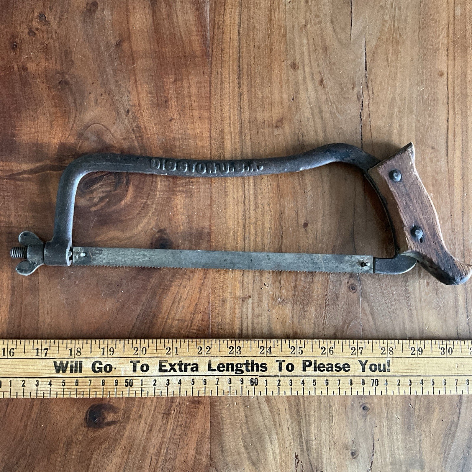 VINTAGE DISSTON U.S.A. HACK SAW/ DEHORNING Cast Iron VINTAGE DISSTON U.S.A. HACK SAW/ DEHORNING Cast Iron