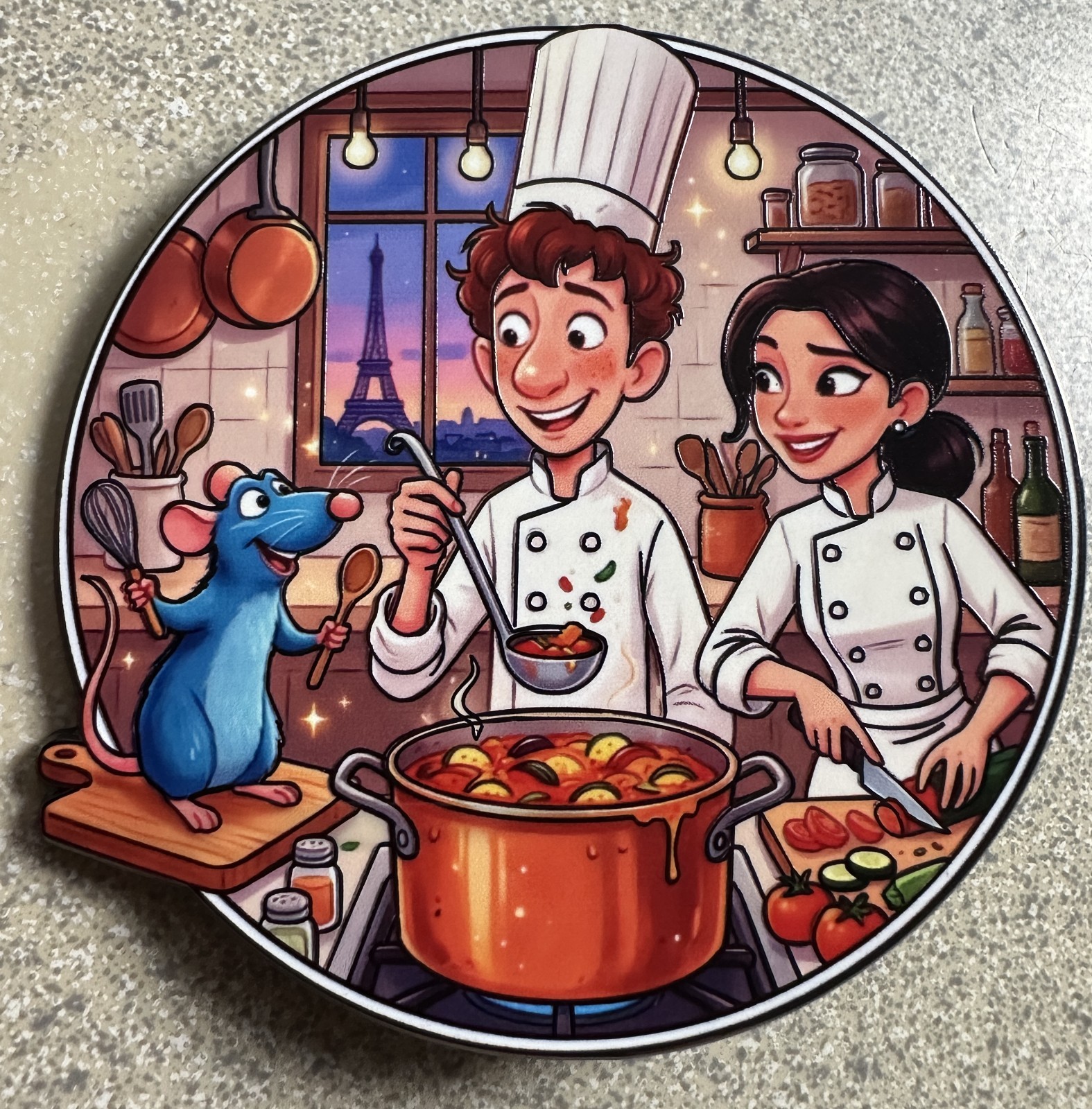 PIN RATATOUILLE REMY ALFREDO LINGUILI COLETTE TATOU  3