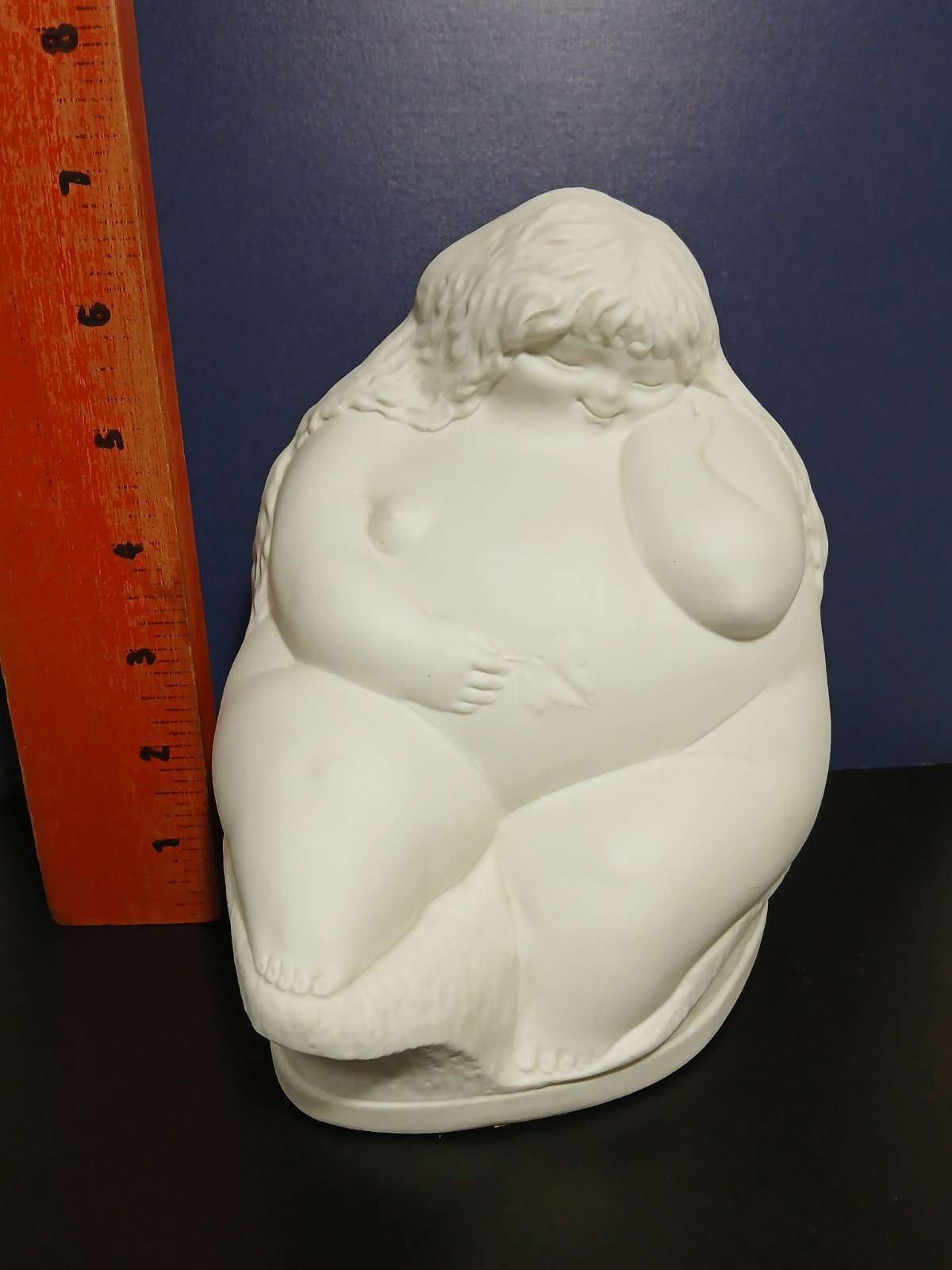Vintage Ricardo Mesa Spain Las Gordas Nude Lady White Bisque 7