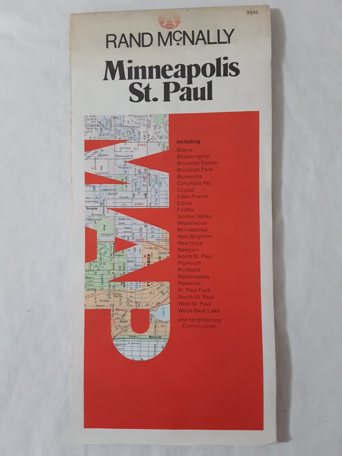 Minneapolis St. Paul Minnesota Rand McNally 1983 map 0-528-27132-6 Minneapolis St. Paul Minnesota Rand McNally 1983 map 0-528-27132-6