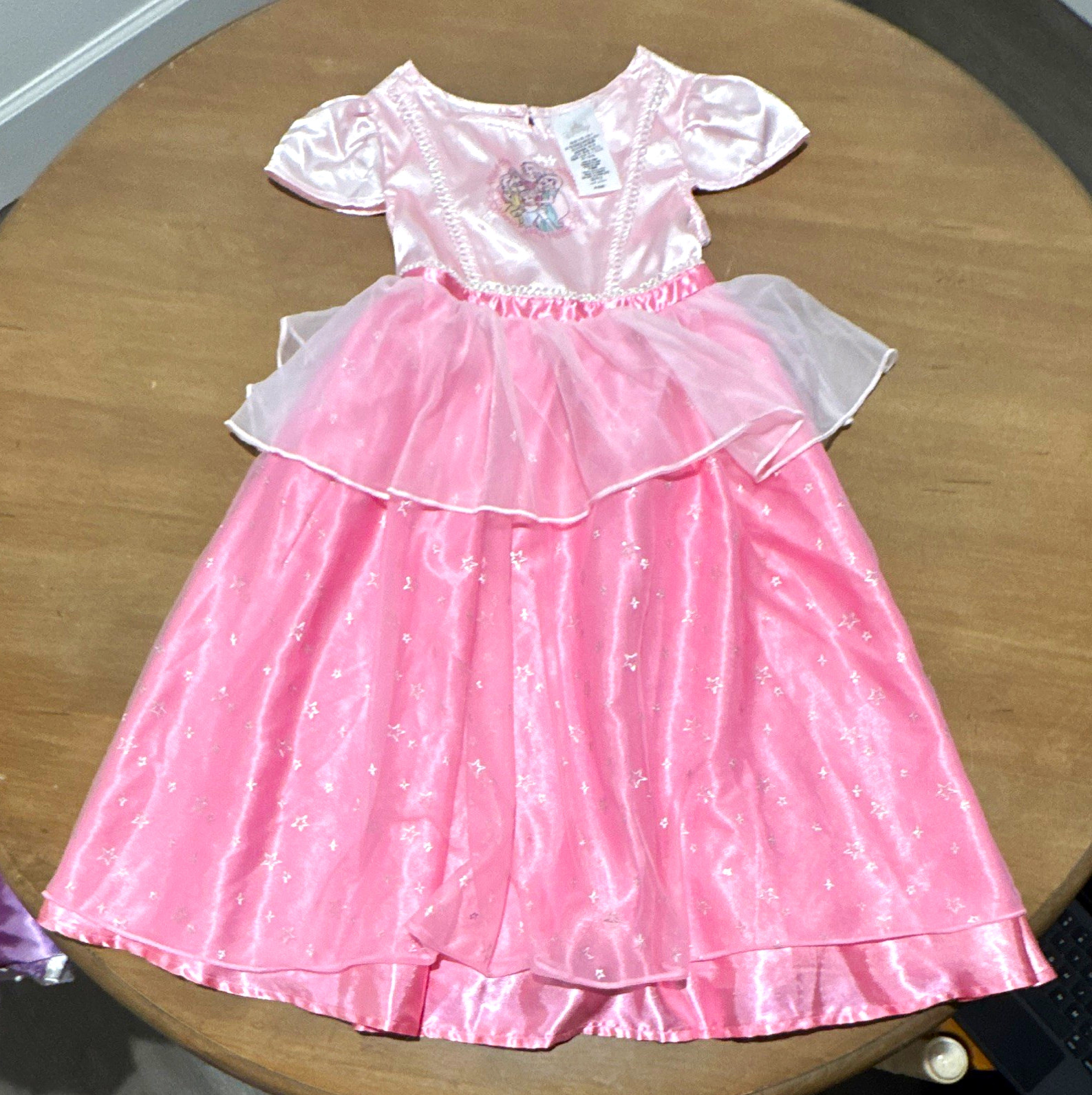 Disney Princess Toddler Pink & White nightgown Costume Dress for Girls Size 4