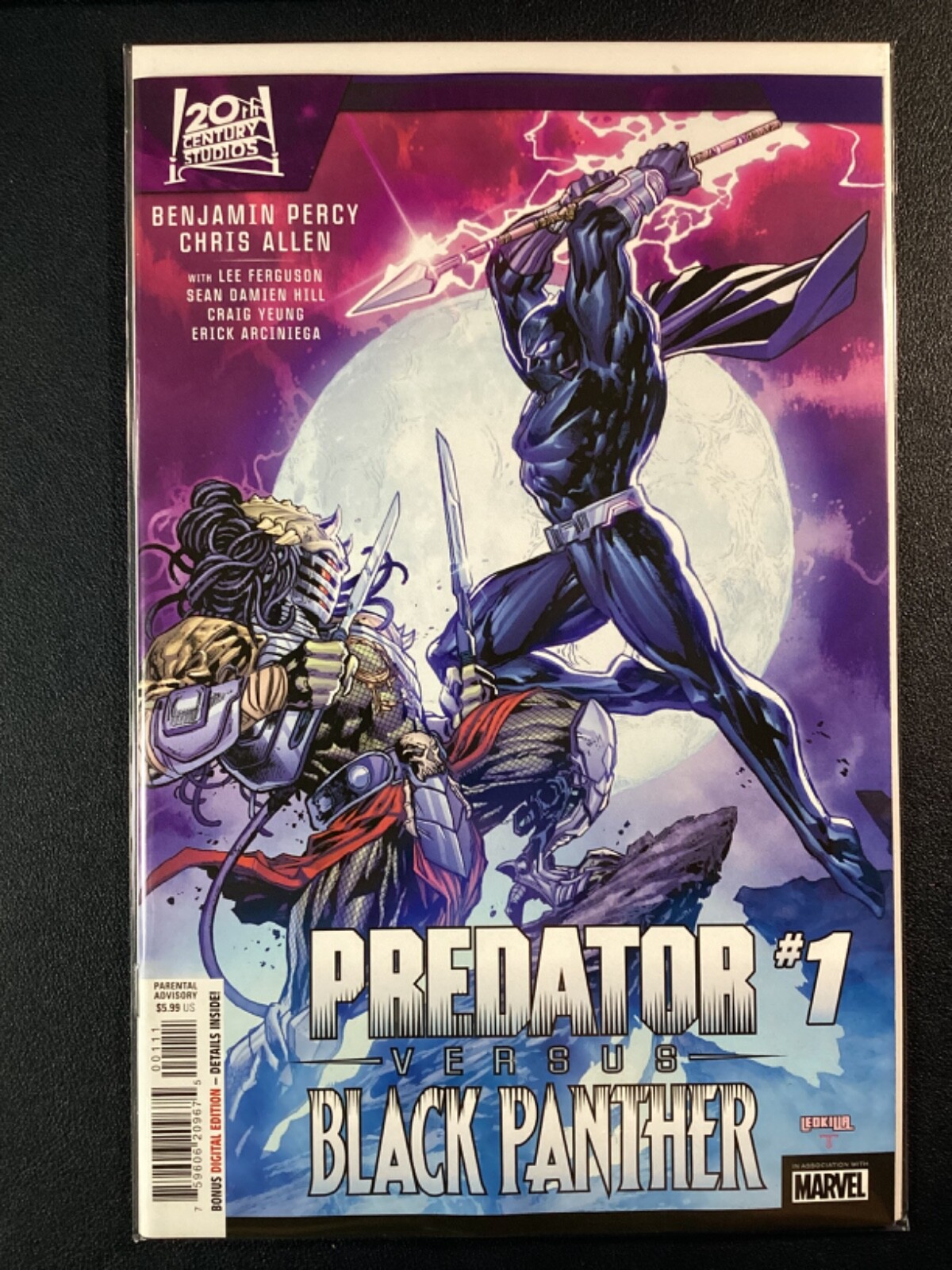 PREDATOR VS. BLACK PANTHER (2024 MARVEL) #1A NM/MT 9.8 & CGC READY KEN LASHLEY