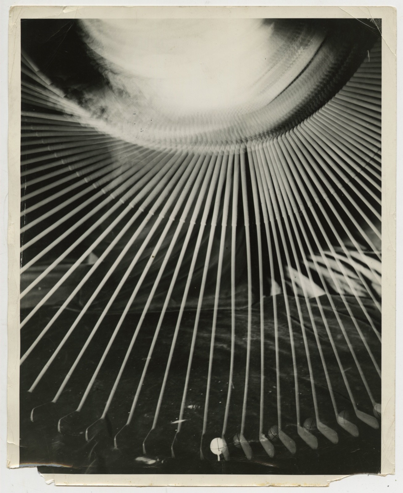 Vintage 1938 Harold Edgerton Silver Print Photograph of Bobby Jones\' Golf Swing