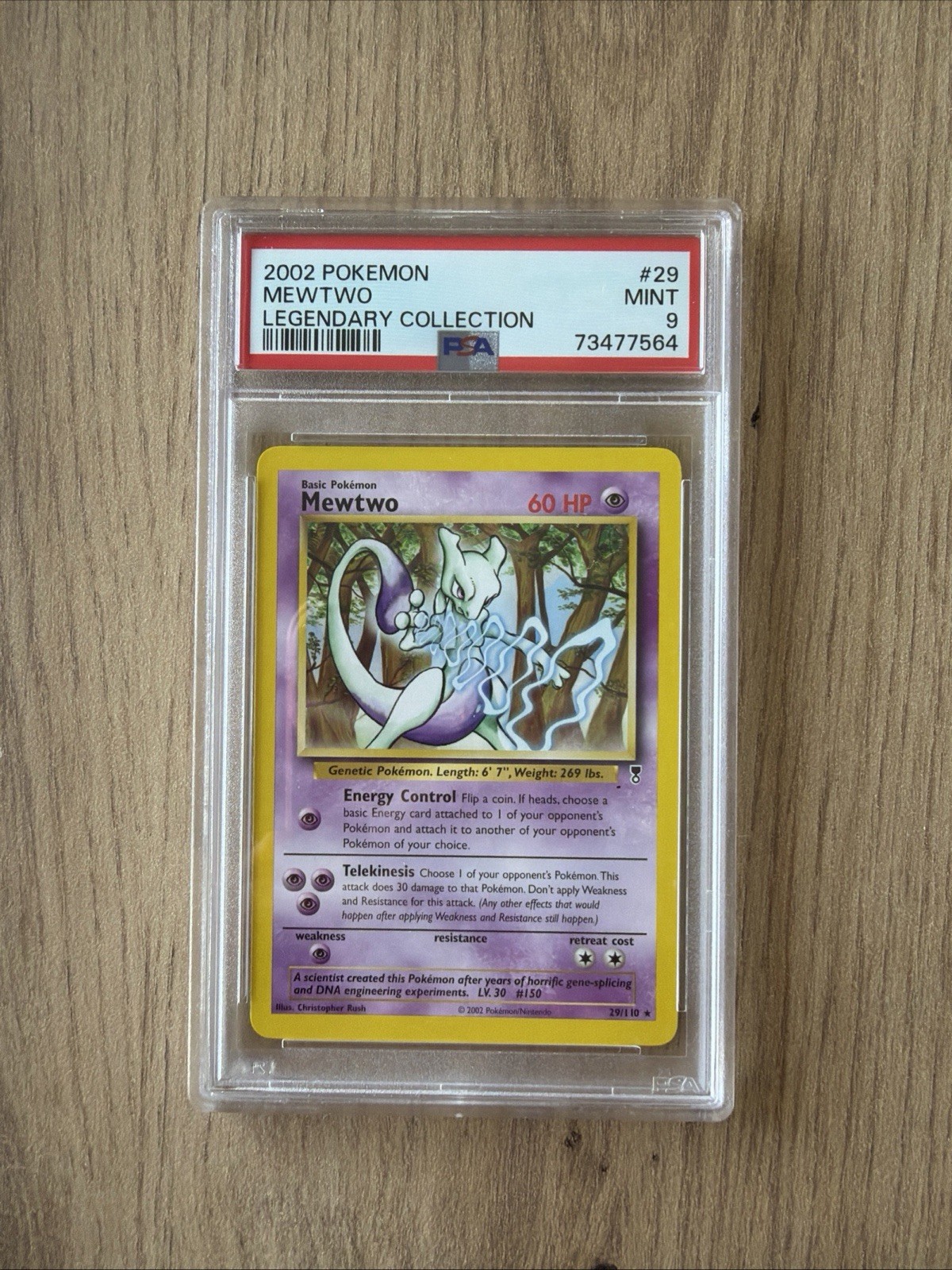 Pokemon TCG Mewtwo Legendary Collection 2002 29/110 English PSA 9