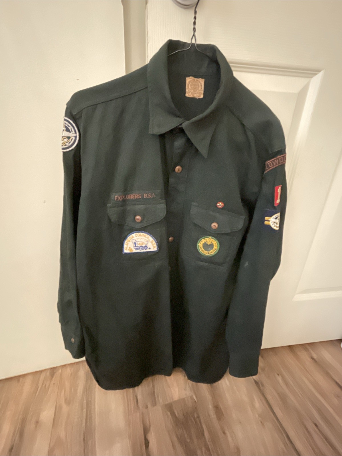Vintage 1950s BSA Explorer Uniform Shirt Patches Pin San Mateo Alameda Lot Vintage 1950s BSA Explorer Uniform Shirt Patches Pin San Mateo Alameda Lot