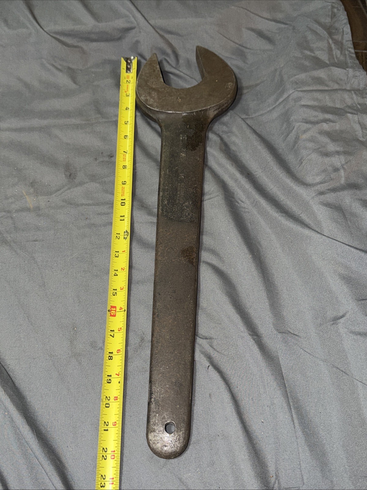 Vintage Large HERBRAND 14 Open End Wrench 2 3/8” 22in Long made In USA