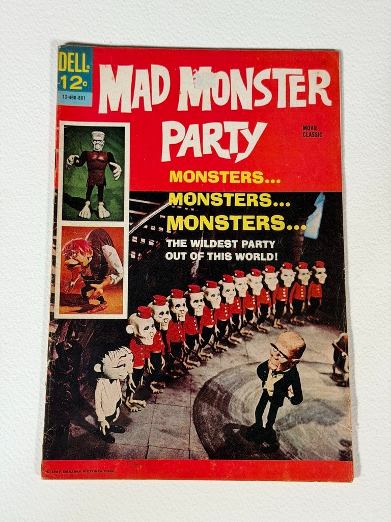 1967 Mad Monster Party Dell Movie Classic Rankin Bass Boris Karloff Comic 1967 Mad Monster Party Dell Movie Classic Rankin Bass Boris Karloff Comic