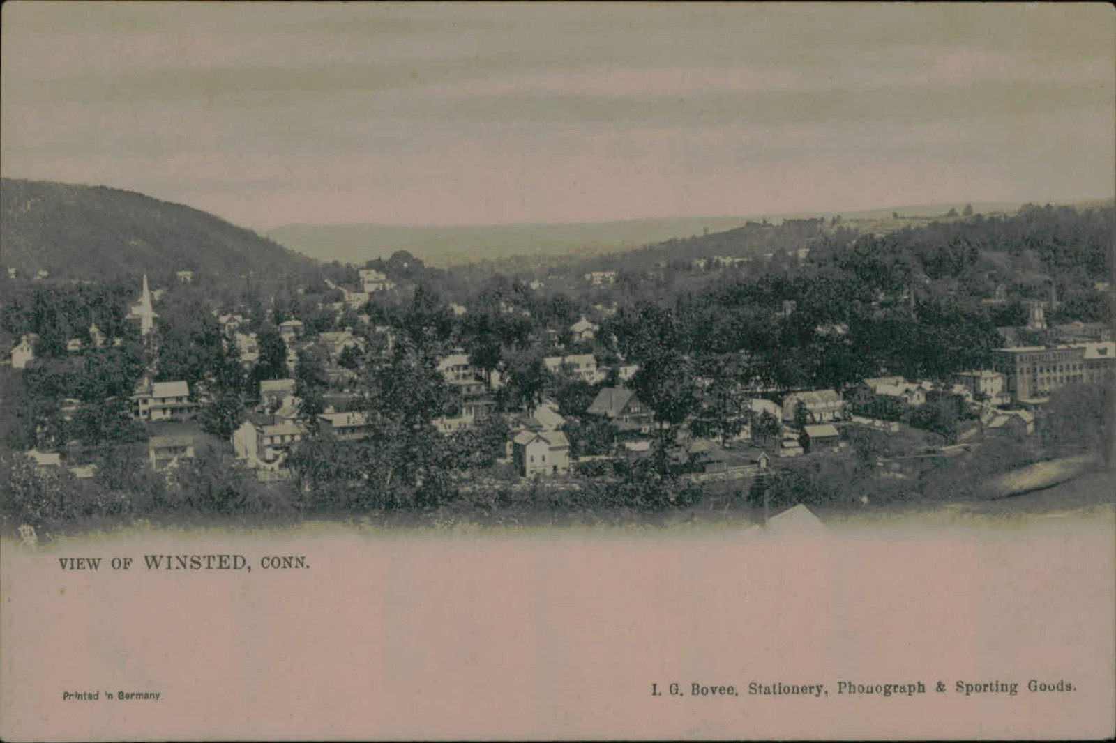Postcard Vintage Winsted, Conn. Postcard