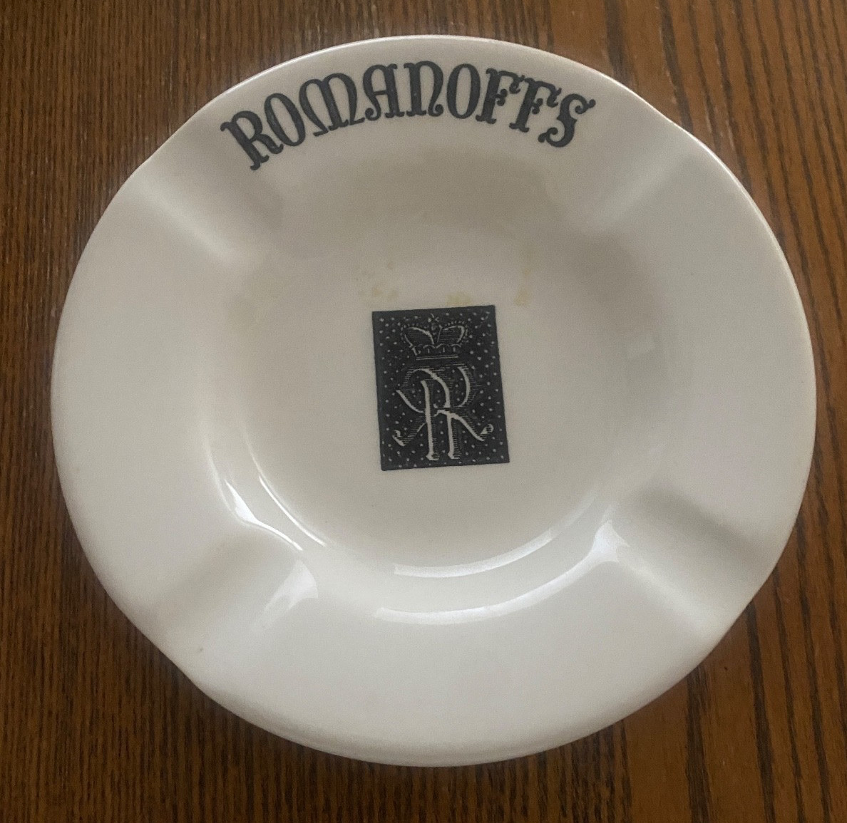 Vintage Romanoffs Beverly Hills Ashtray Wallace China Hollywood Restaurantware