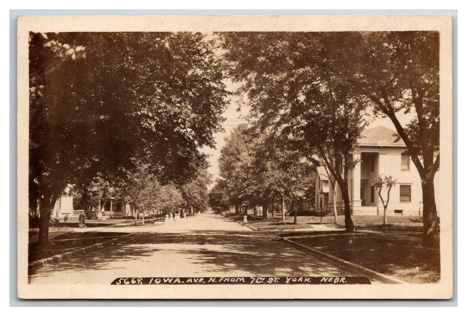 RPPC ~ Historic Homes on 7th Street YORK NE J Bowers photo