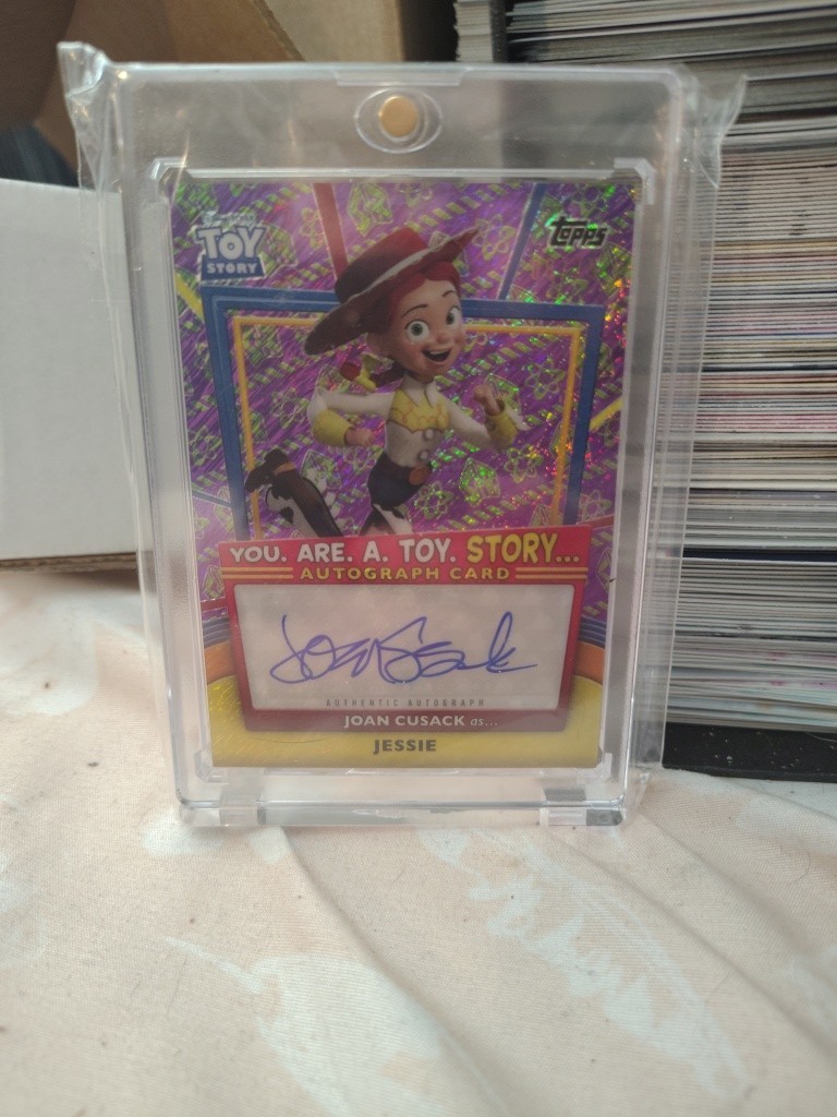 2025 Topps 30 Years Toy Story Jessie Auto Buzz Lightyear Shimmer /75 Joan Cusack