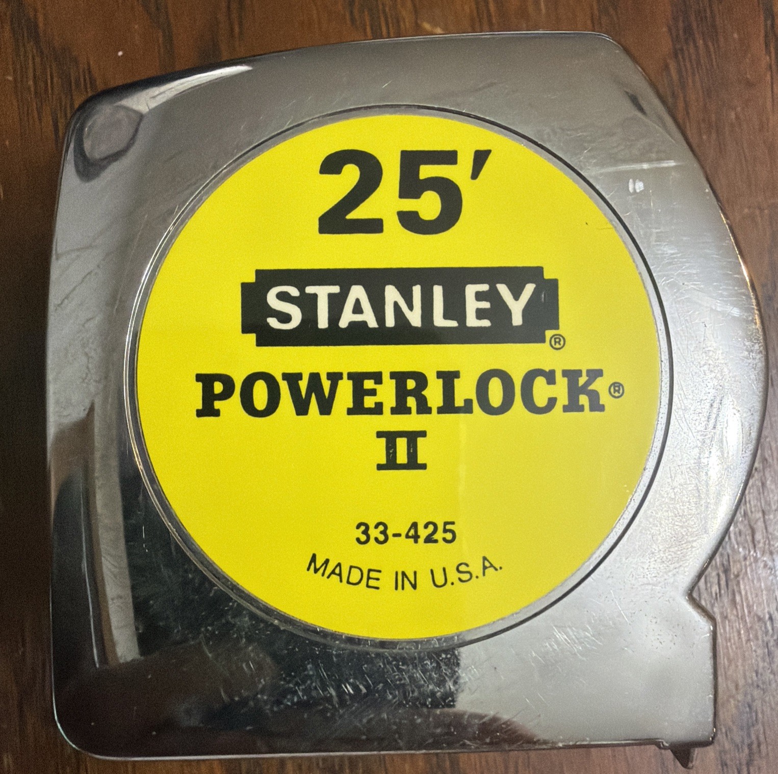 Vintage Stanley PowerLock II 25’ Tape Measure 33-425 Made in USA Excellent.
