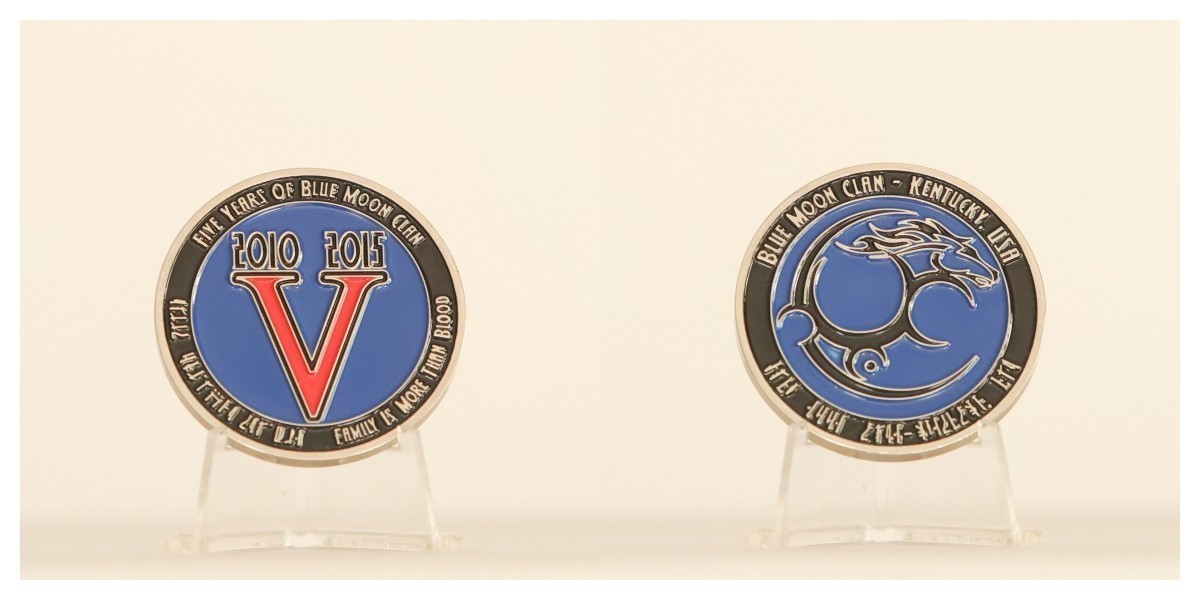 Blue Moon Clan Kentucky 5 Year Anniversary Challenge Coin  3#F